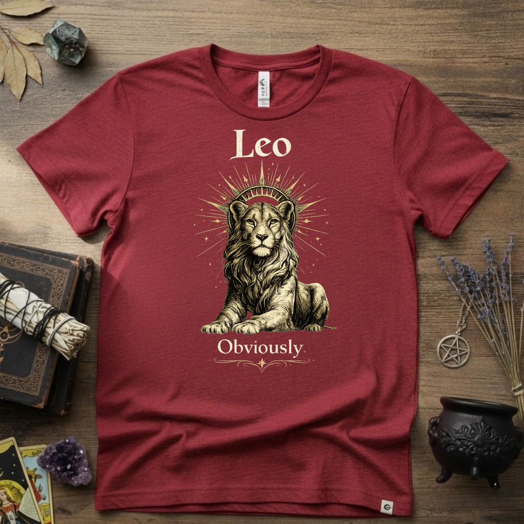 Leo Zodiac T-Shirt — Zodiac Leo "Obviously" Astrology Tee