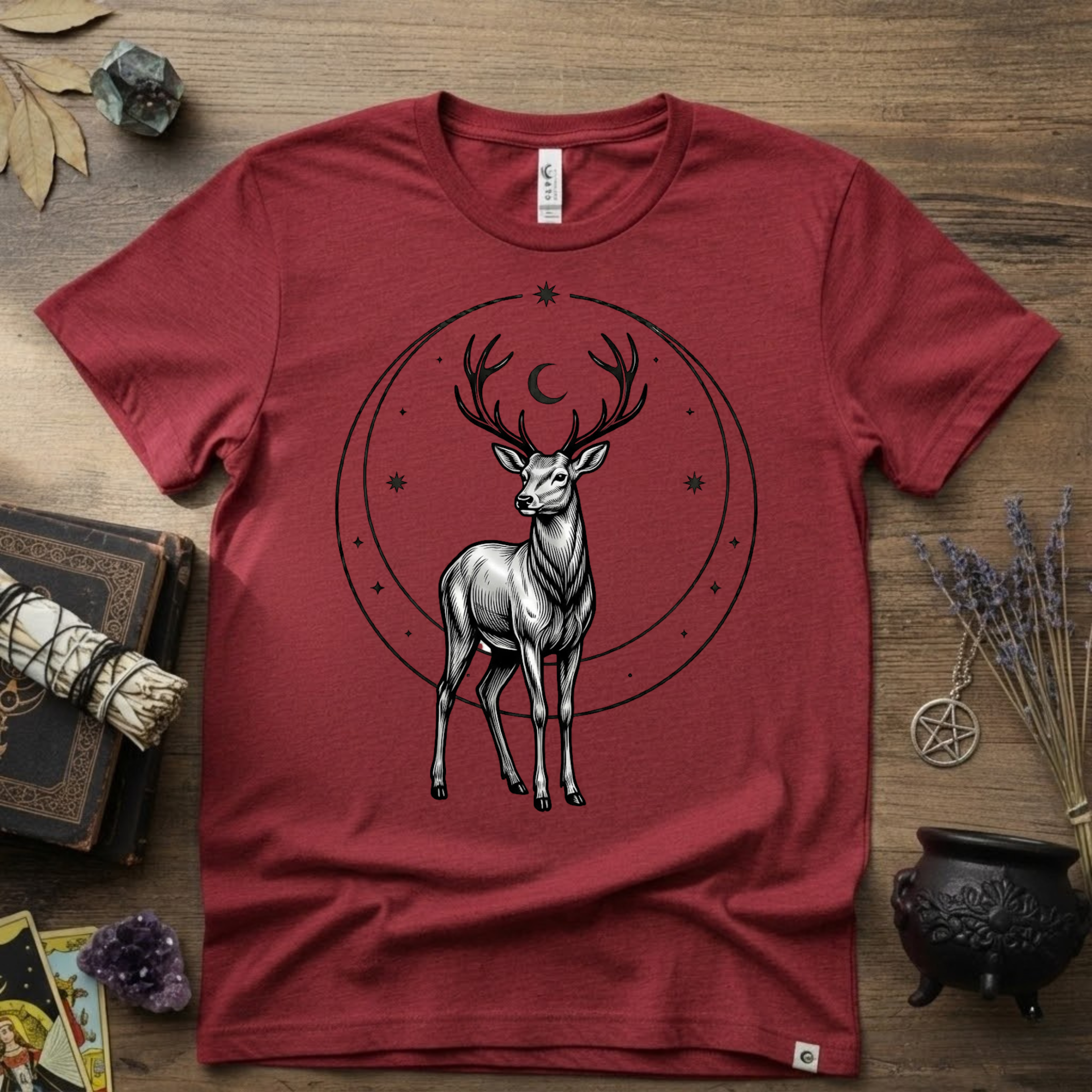 Stag Totem T-Shirt — Majestic Deer Graphic Tee