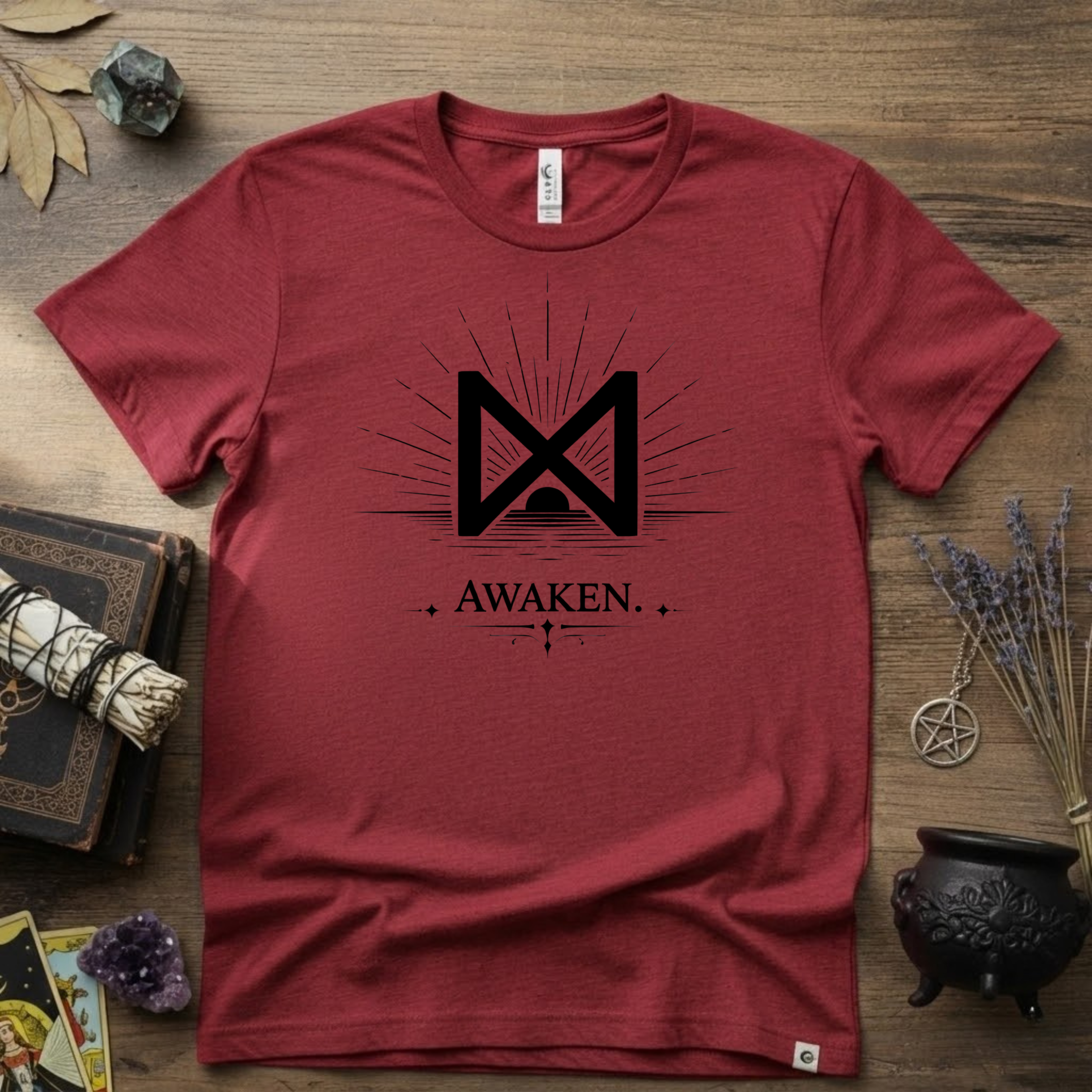 Dagaz Rune T-Shirt — "Awaken" Nordic Symbol Tee