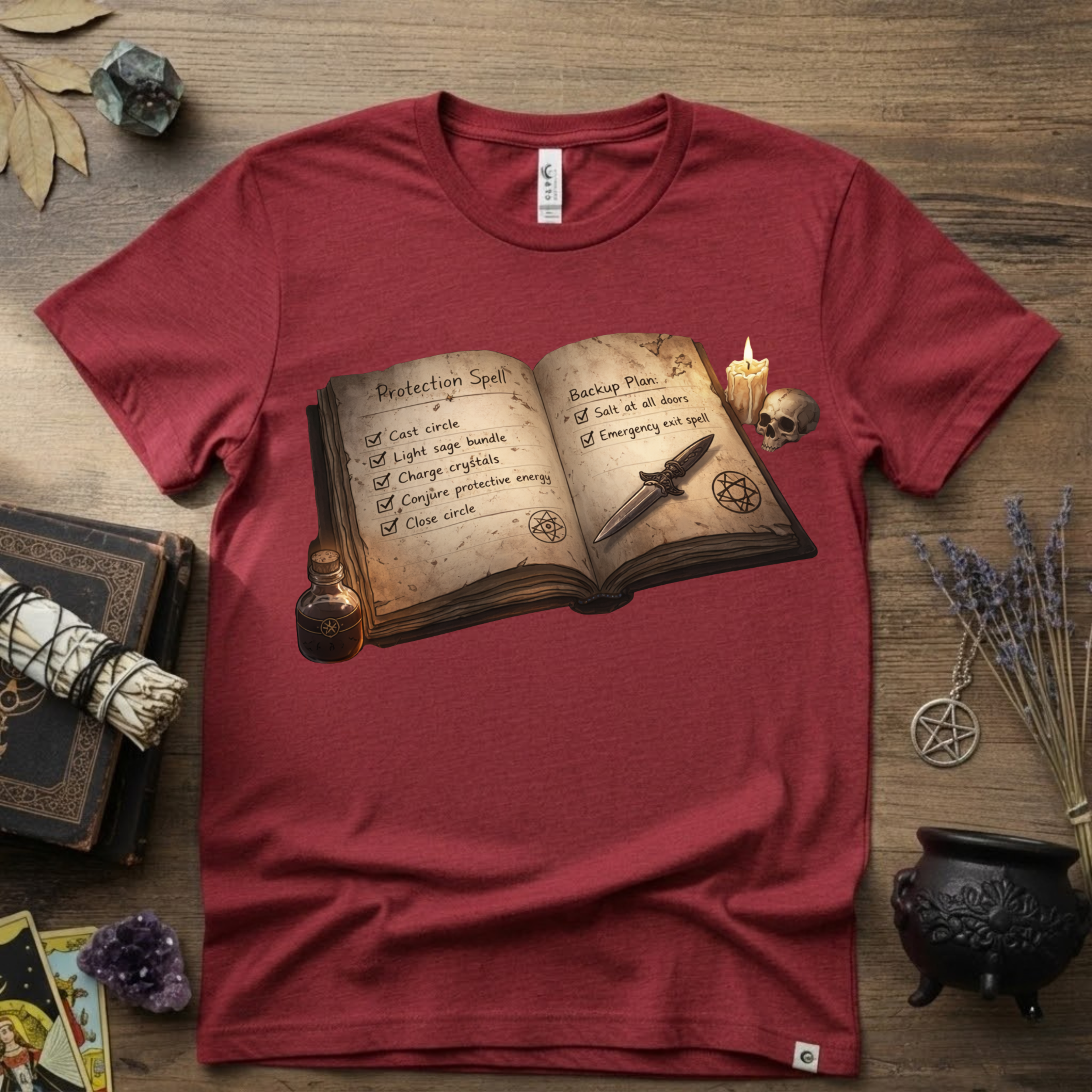 Witchy T-Shirt — Protection Spell
