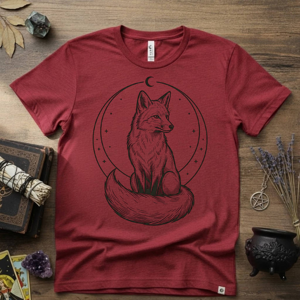 Fox Totem T-Shirt — Mystical Woodland Fox Graphic Tee