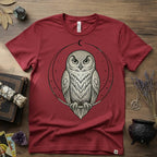 Owl Totem T-Shirt — Mystical Nature-Inspired Graphic Tee