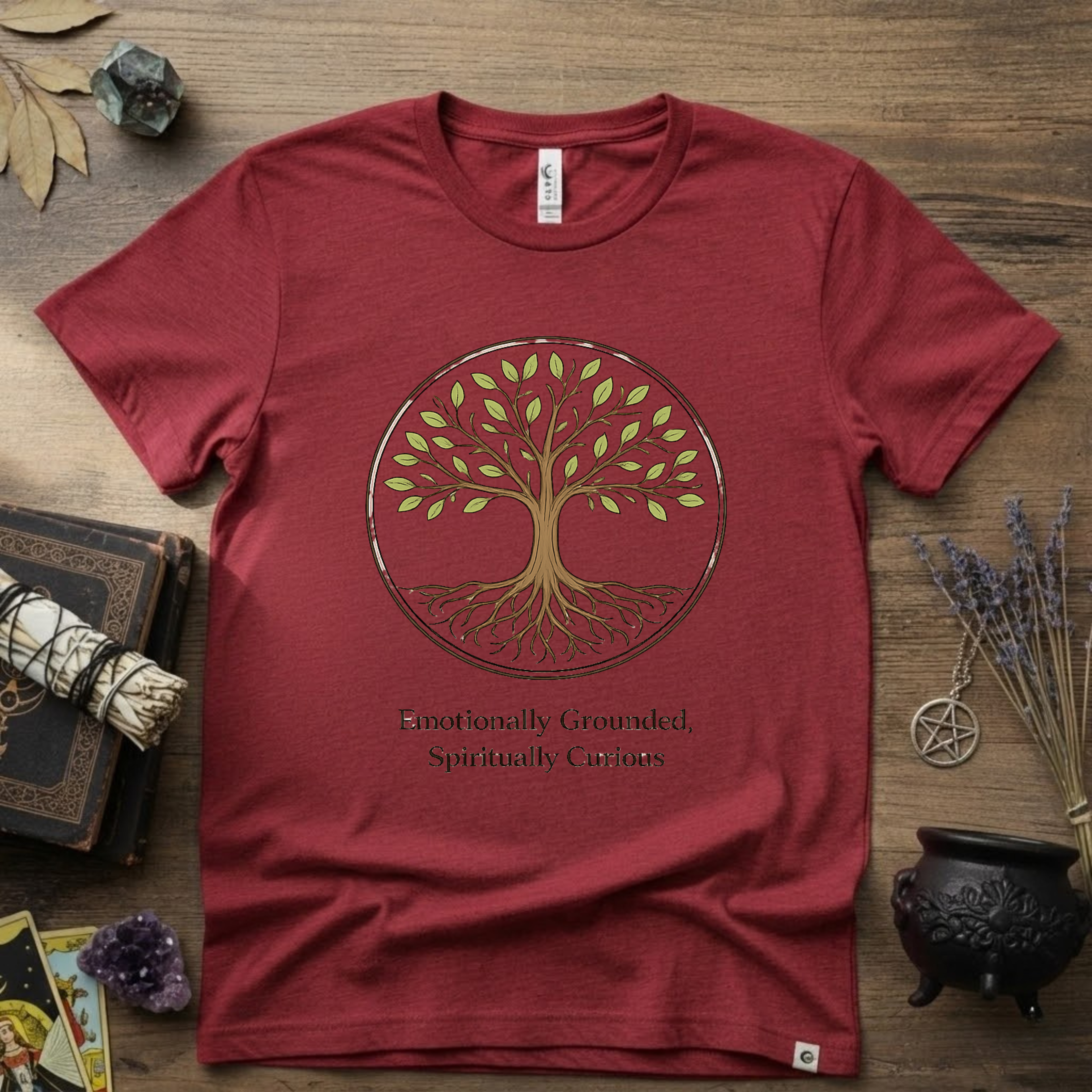 Emotional Grounded Spiritual Curious Witchy T-Shirt | Witchcraft Mystic Tee