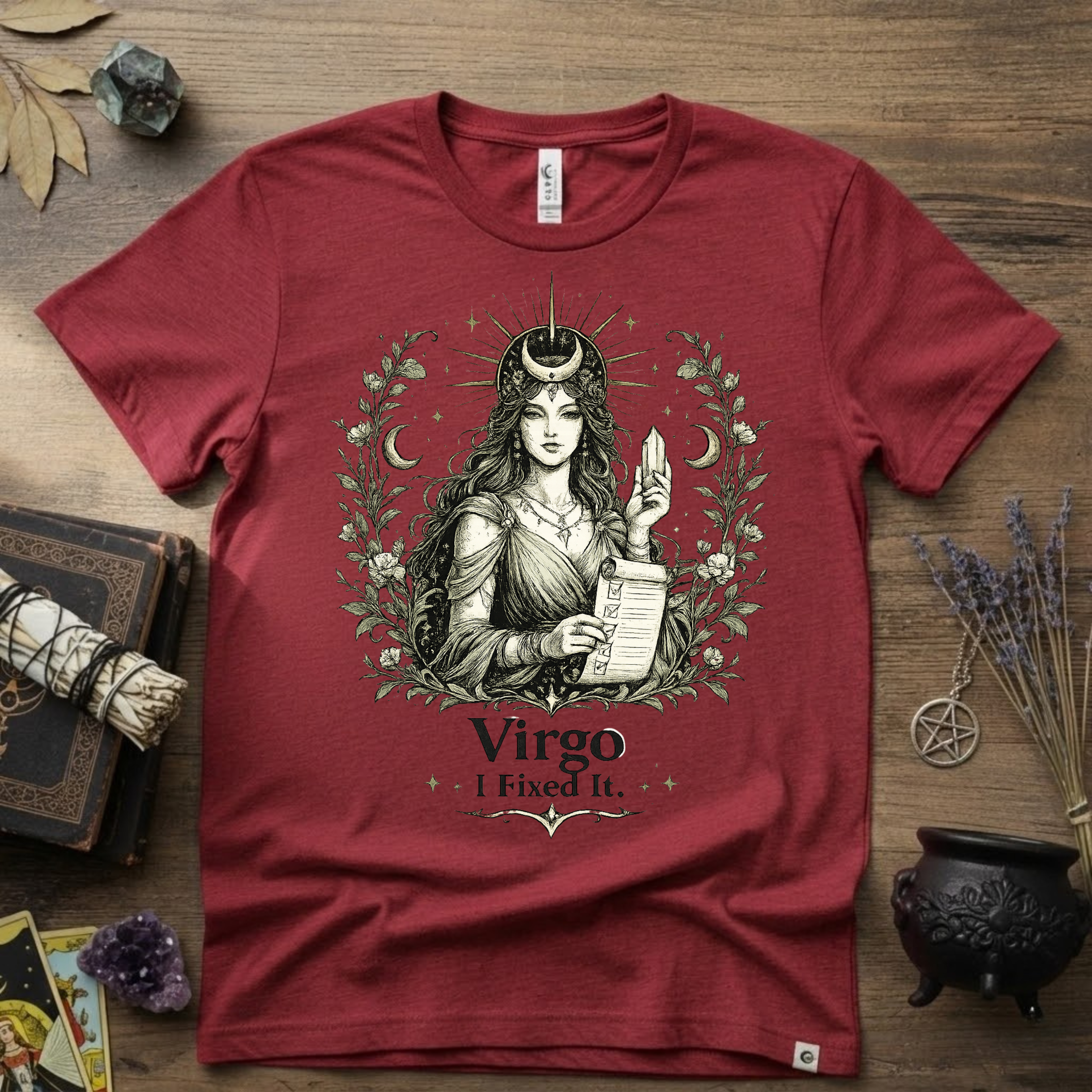 Virgo "I Fixed It" T-Shirt — Zodiac Sign Tee for Fixers & Perfectionists