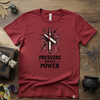 Nauthiz Rune "Pressure Makes Power" T-Shirt — Norse Rune Strength Tee