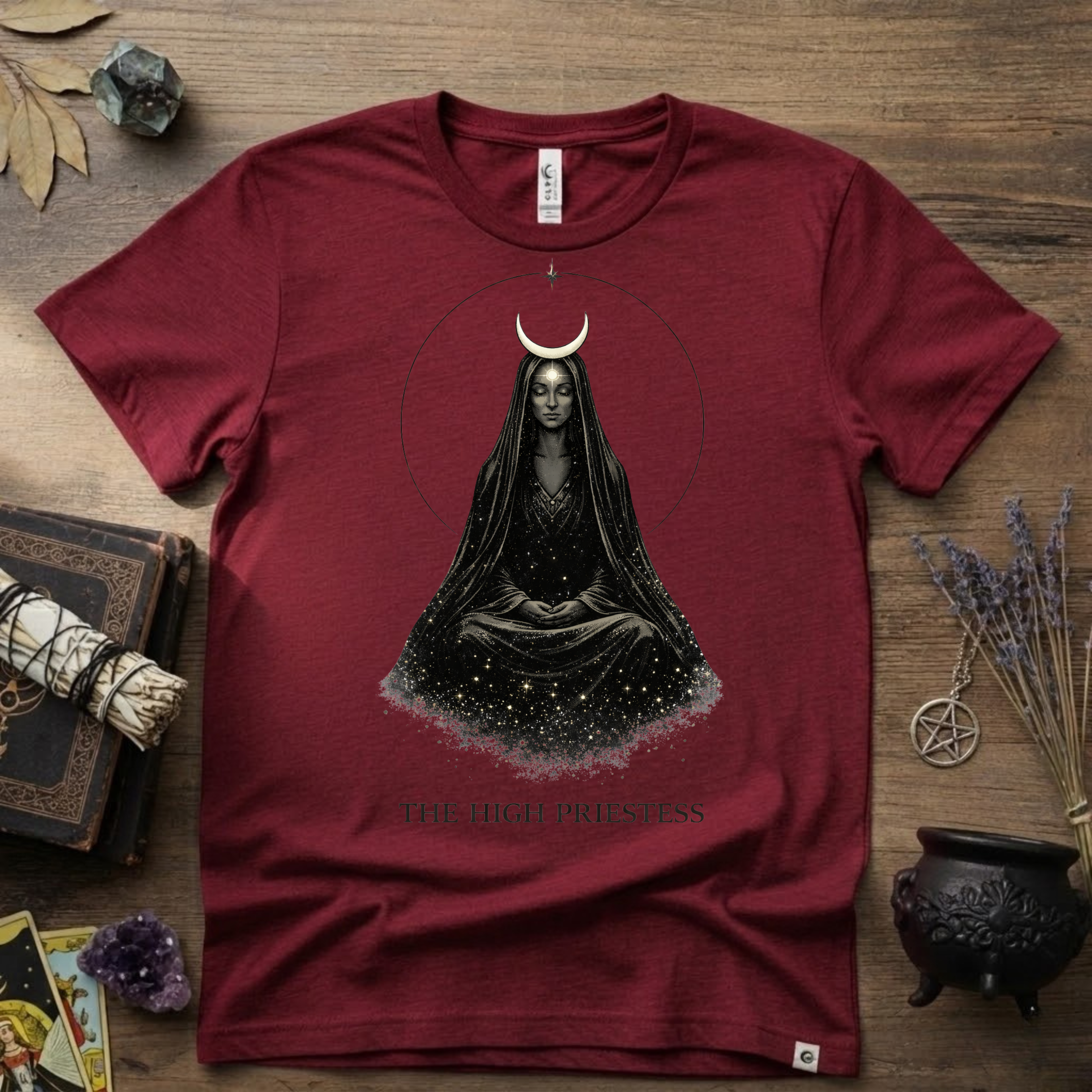 Tarot T-Shirt — The High Priestess