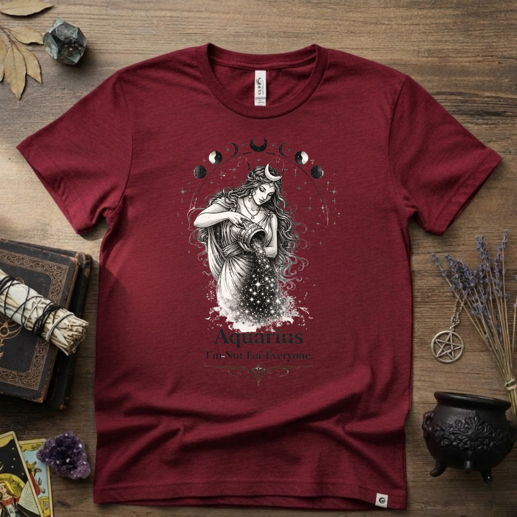 Aquarius 'I'm Not For Everyone' T-Shirt — Zodiac Horoscope Tee