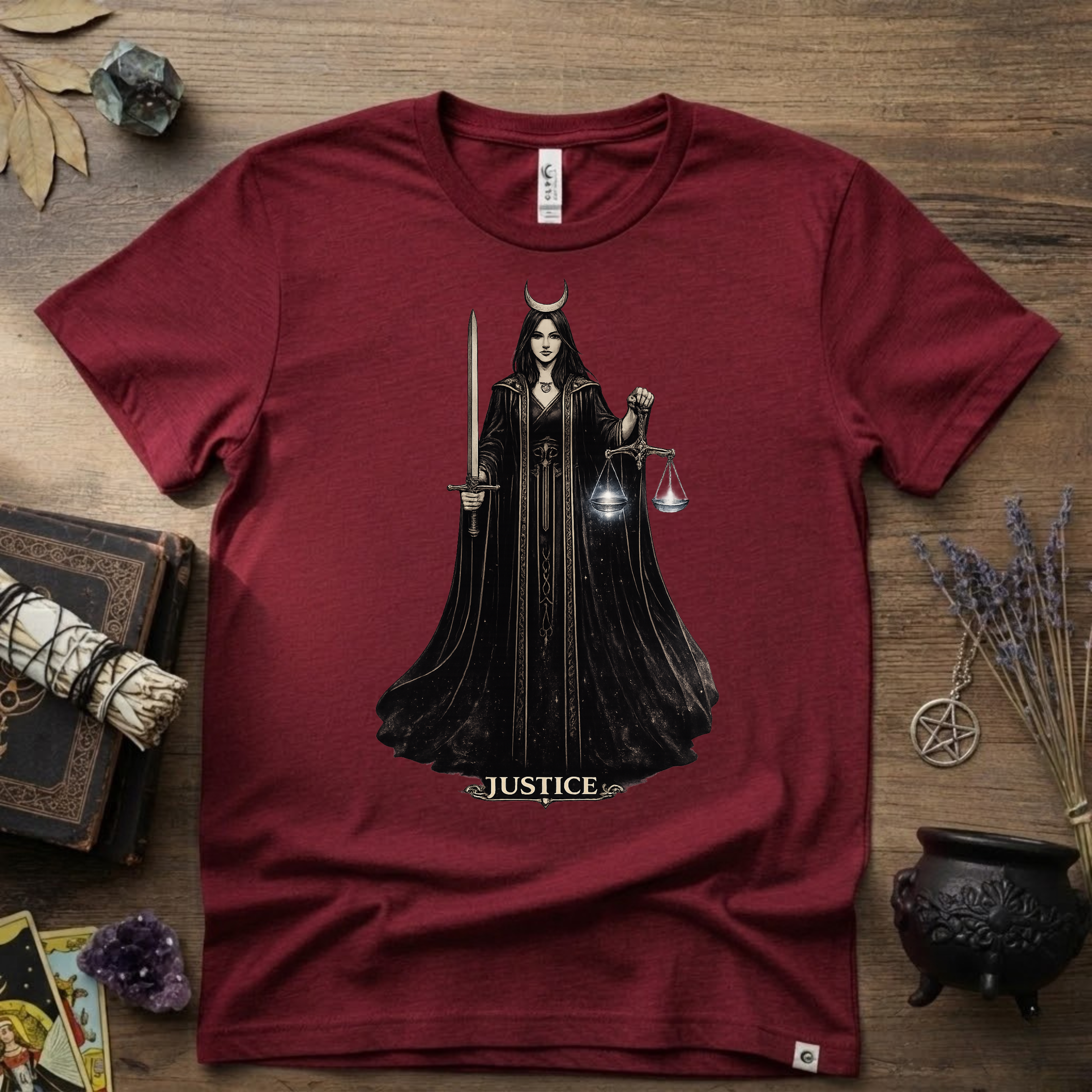 Tarot T-Shirt — Justice
