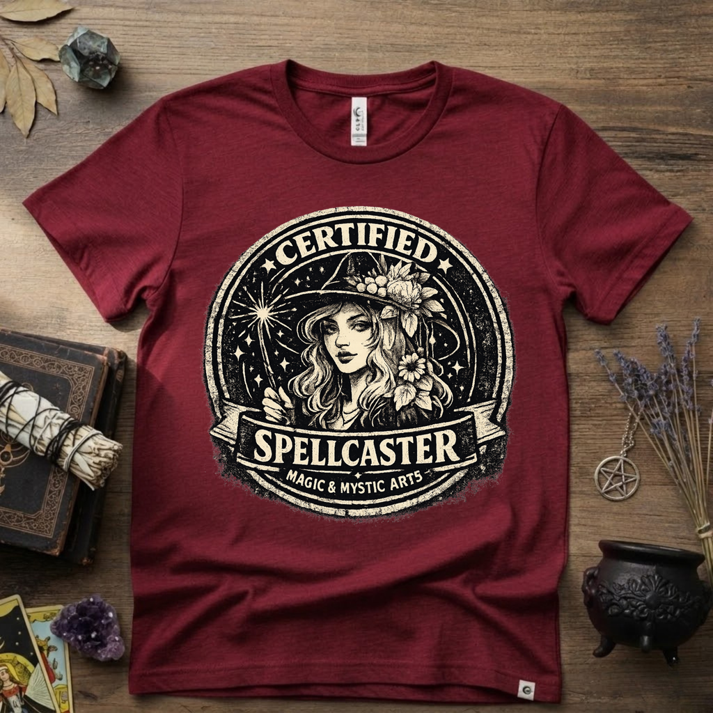 Certified Spell Caster witchy T-Shirt | Witchcraft, Occult, Magical