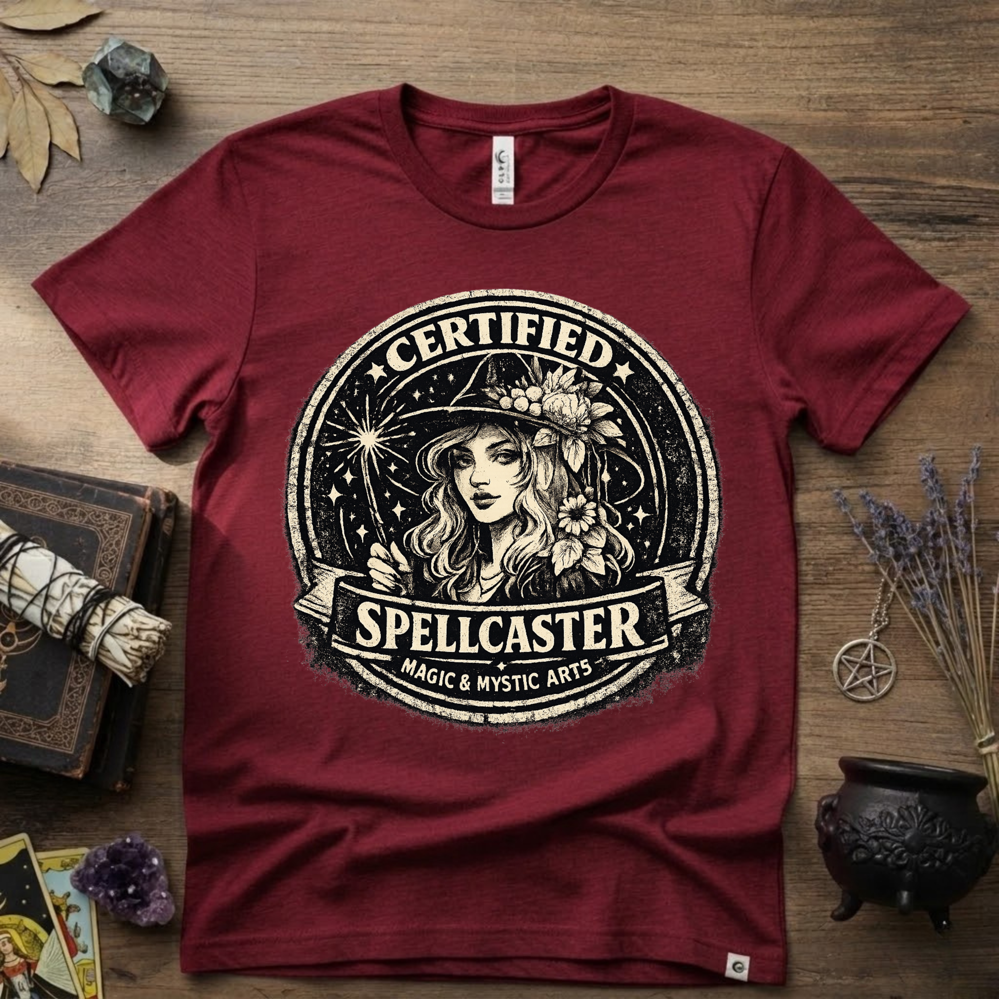 Certified Spell Caster witchy T-Shirt | Witchcraft, Occult, Magical