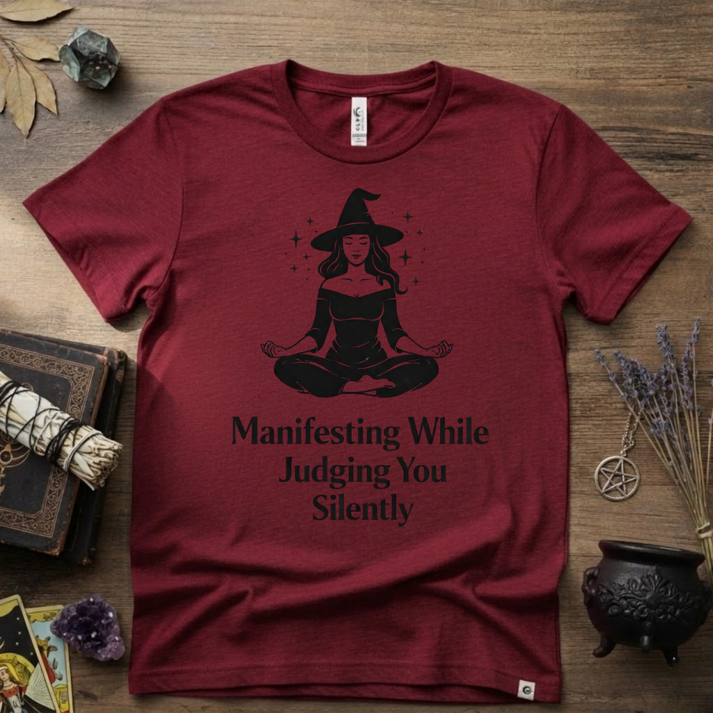 Witchy T-Shirt — "Manifesting While Judging You Silently"