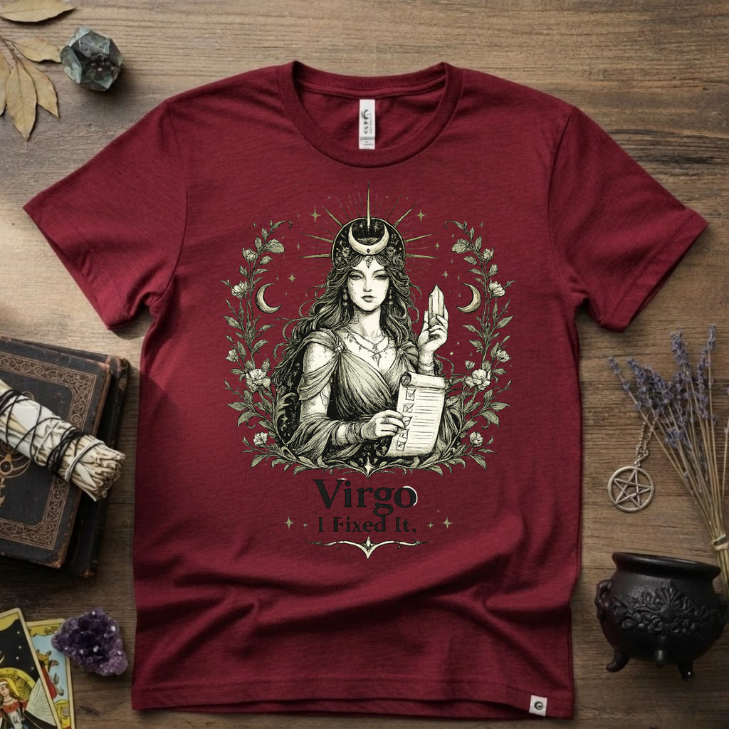 Virgo "I Fixed It" T-Shirt — Zodiac Sign Tee for Fixers & Perfectionists