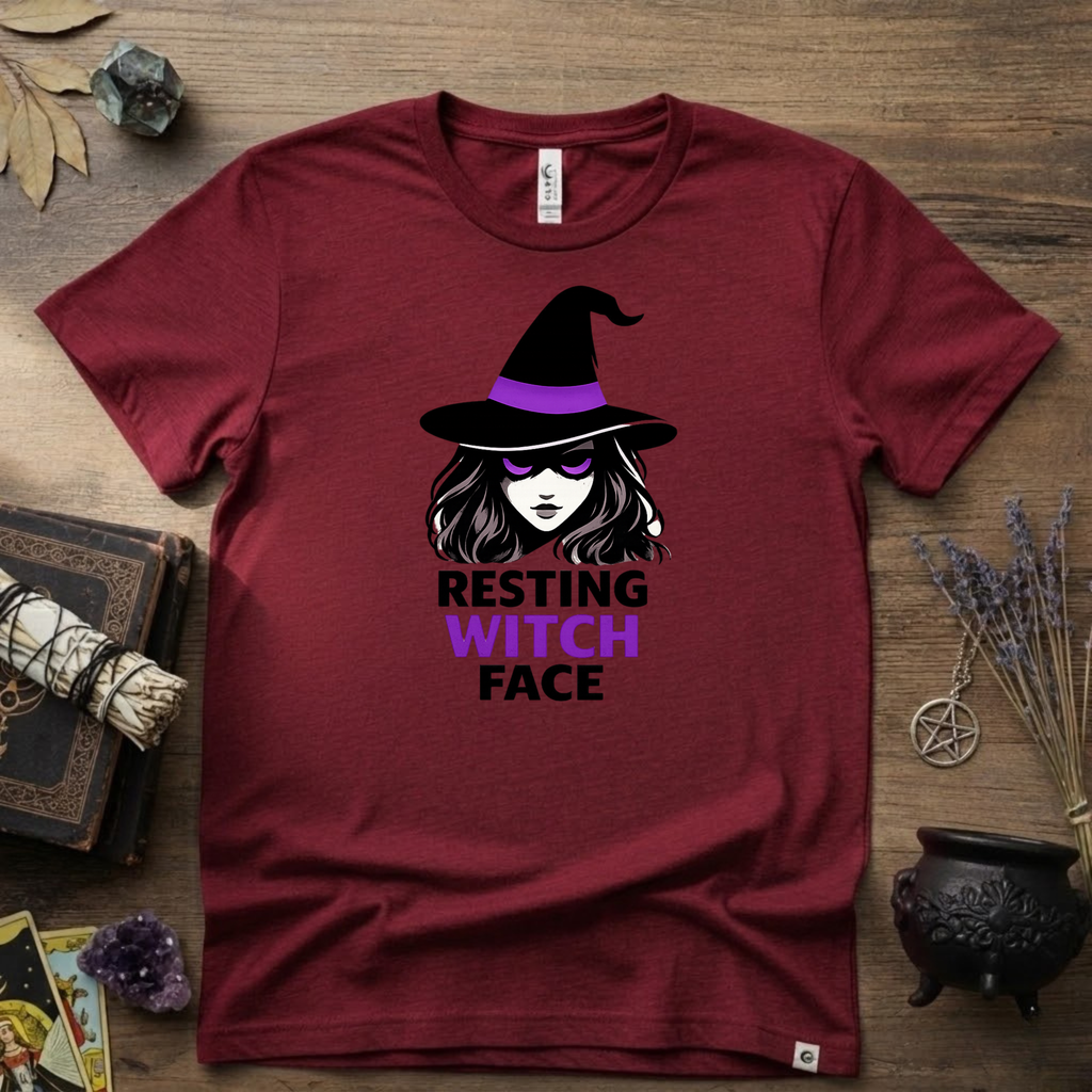 Witchy T-Shirt — "Resting Witch Face"
