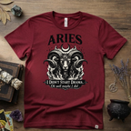 Aries Zodiac T-Shirt — Bold Ram "I didn't start the drama, Ok well maybe I did" Tee