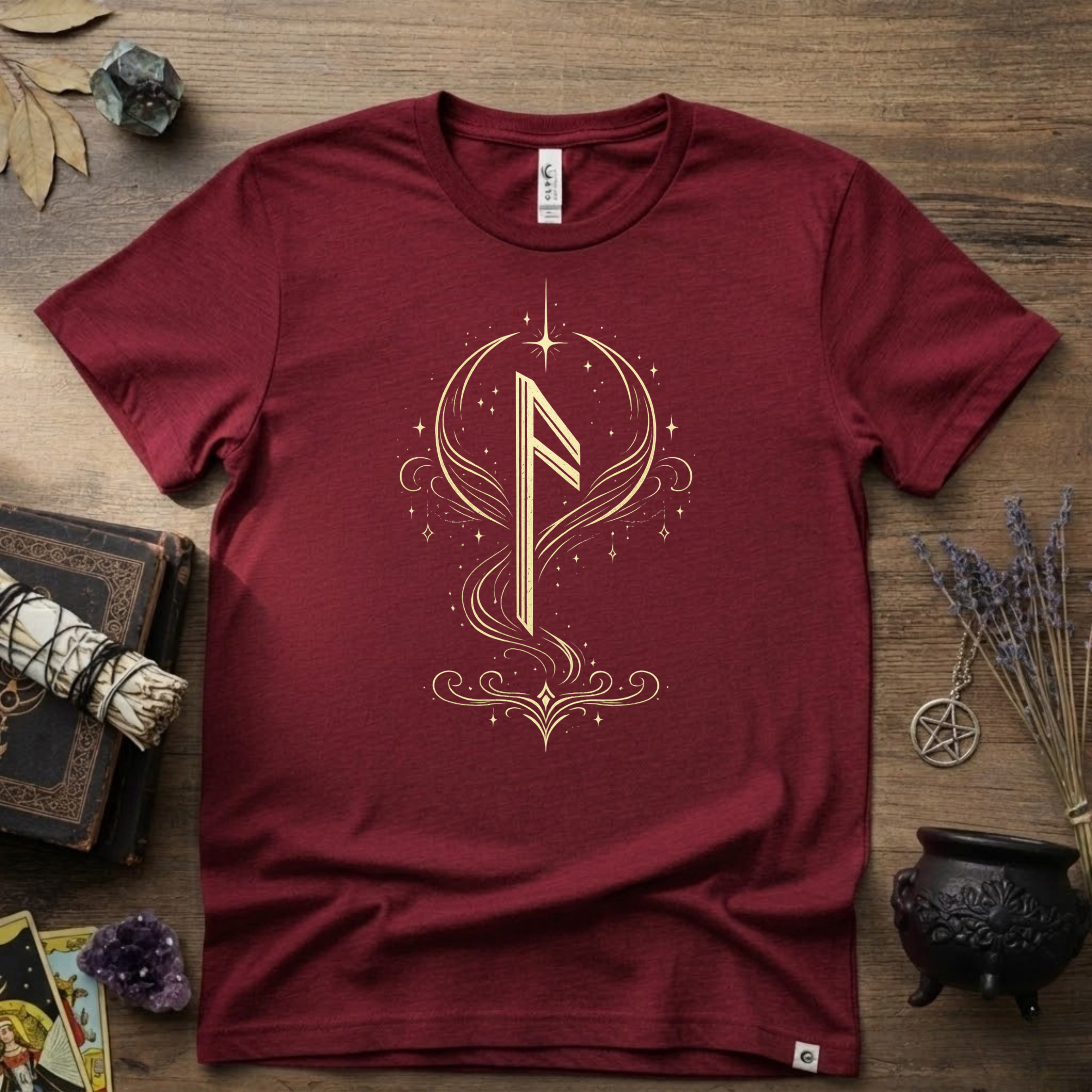 Ansuz Rune T-Shirt — Norse Rune Symbol Tee