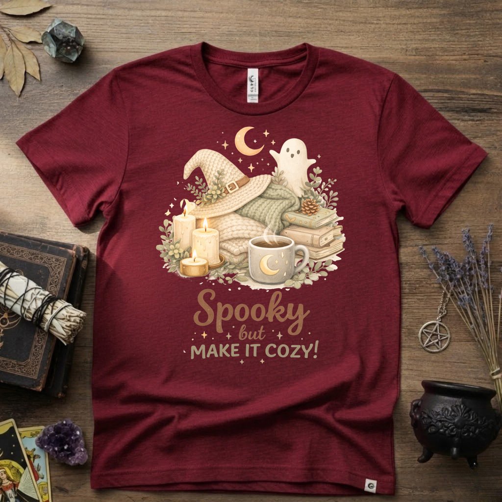 Witchy T-Shirt — Spooky but Make it Cozy
