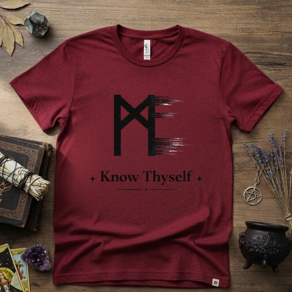 Mannaz Rune "Know Thyself" T-Shirt