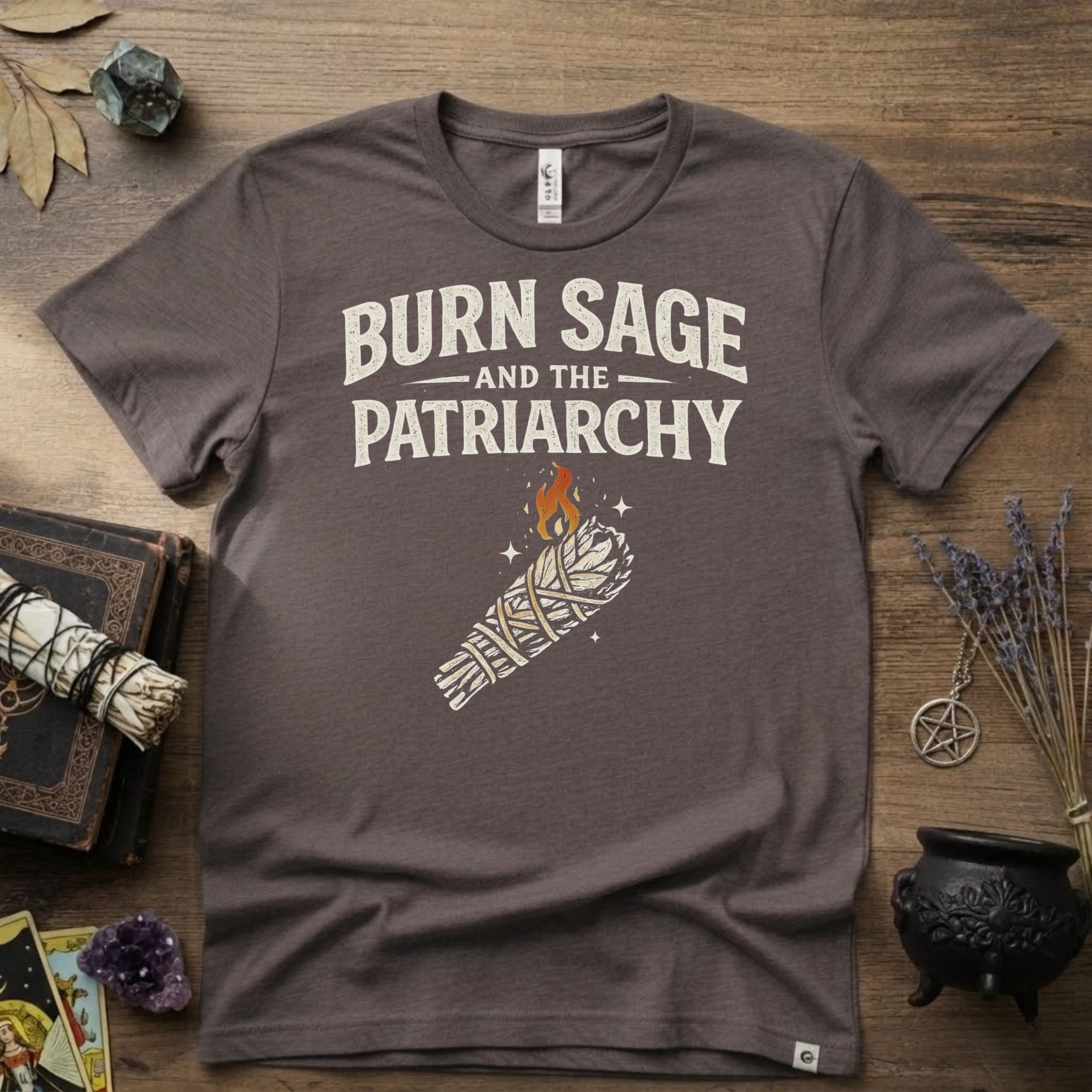 Burn Sage and the Patriarchy Witchy T-Shirt | Witchcraft, Feminist
