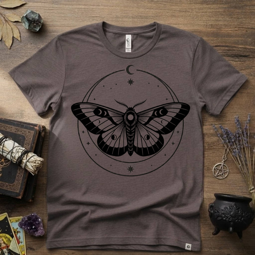 Moth Totem T-Shirt — Mystical Moth Totem Graphic Tee