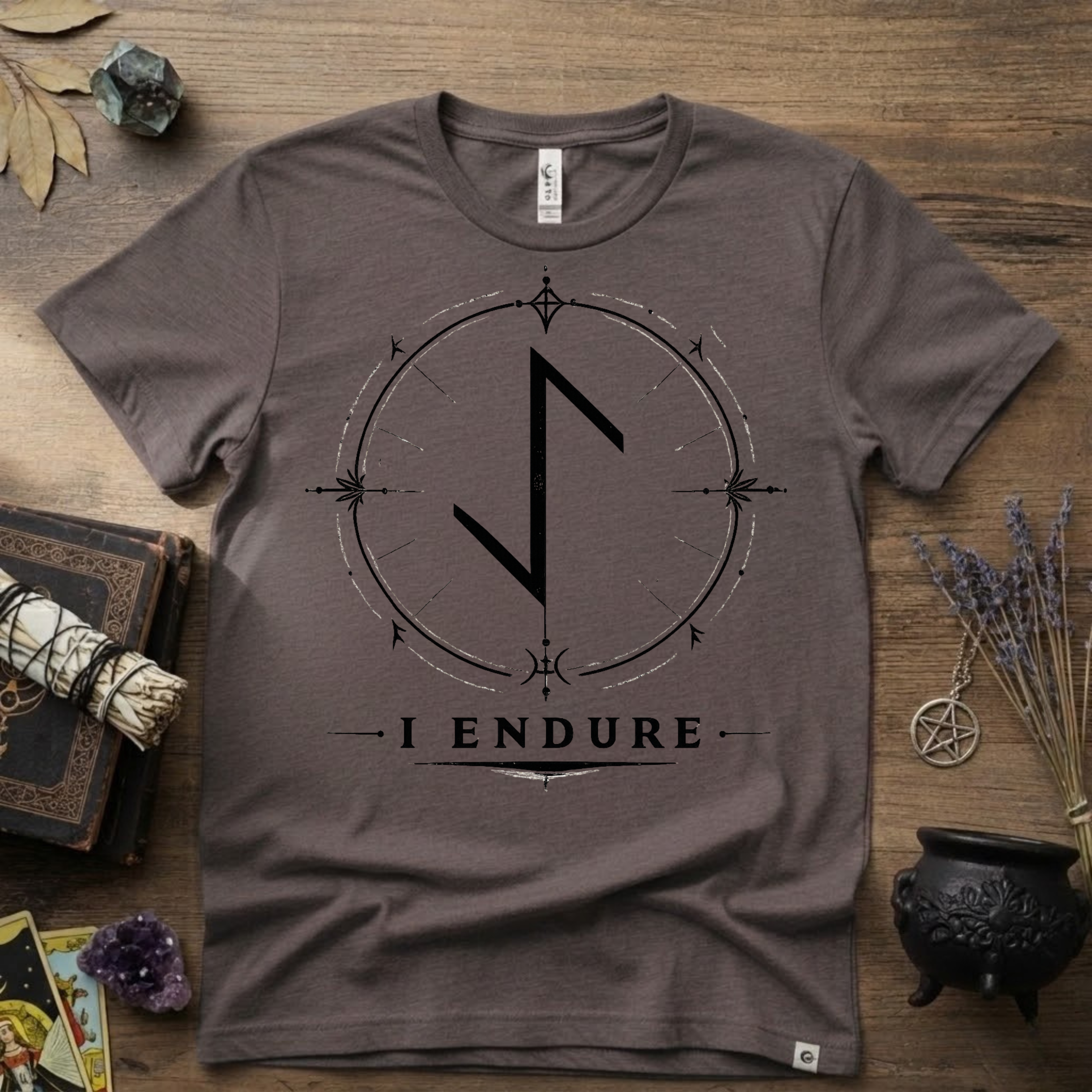 Eihwaz Rune 'I Endure' T-Shirt