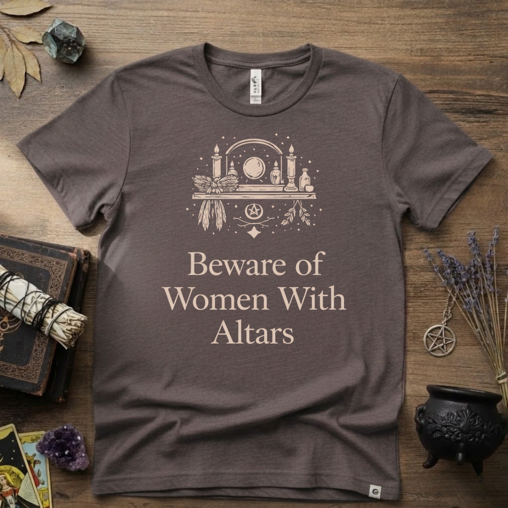 Beware of Women With Altars T-Shirt | Witchy Pagan Spiritual Tee