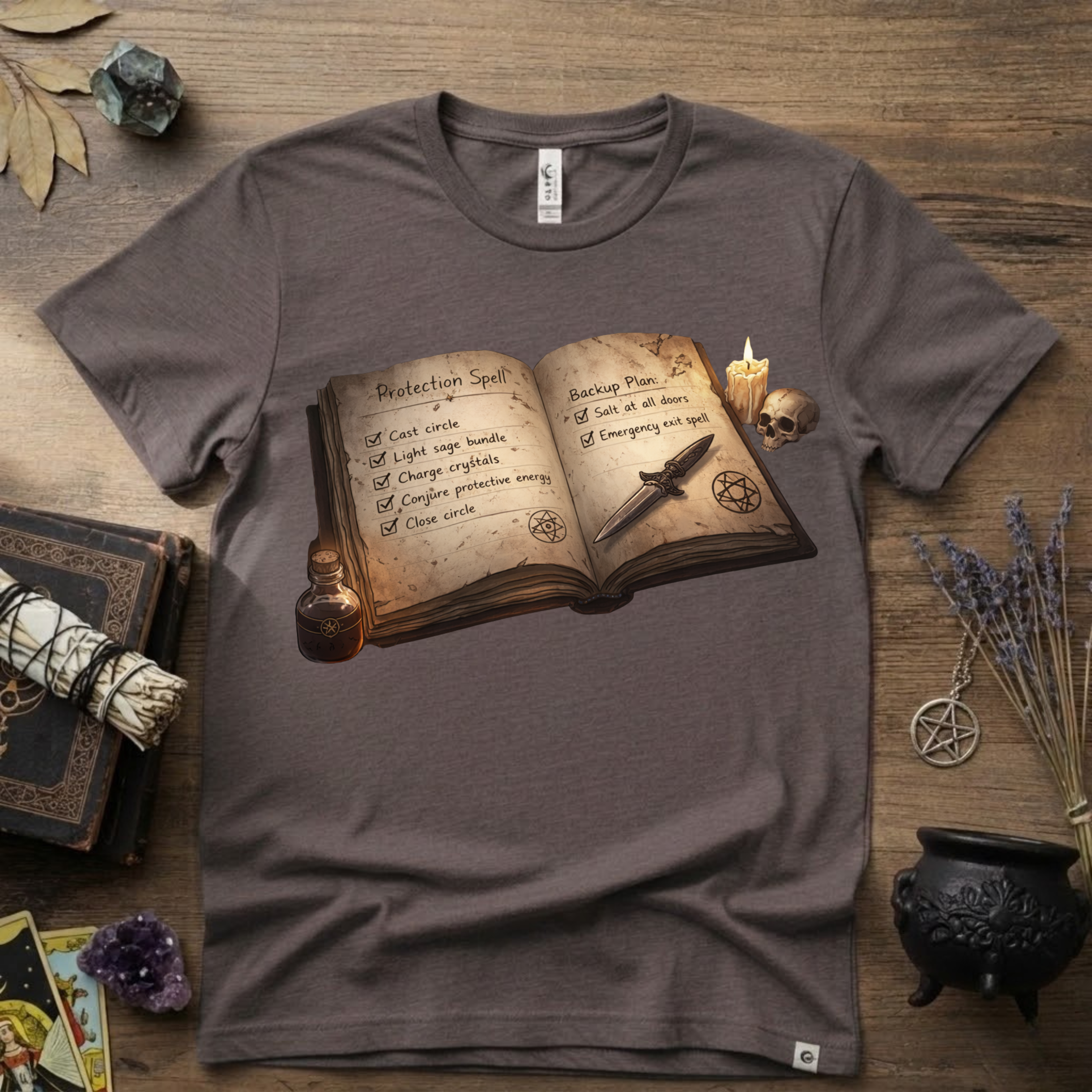 Witchy T-Shirt — Protection Spell