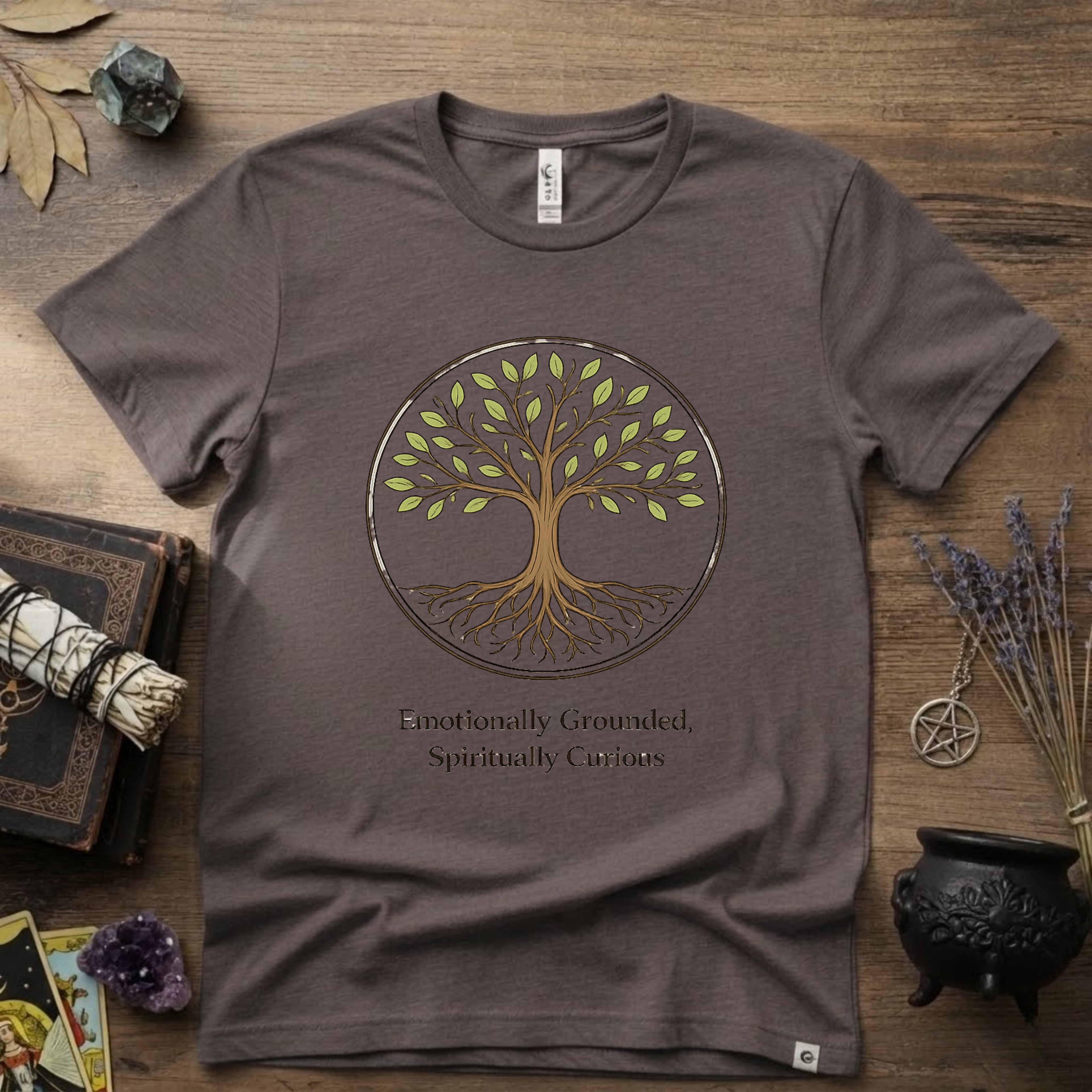 Emotional Grounded Spiritual Curious Witchy T-Shirt | Witchcraft Mystic Tee