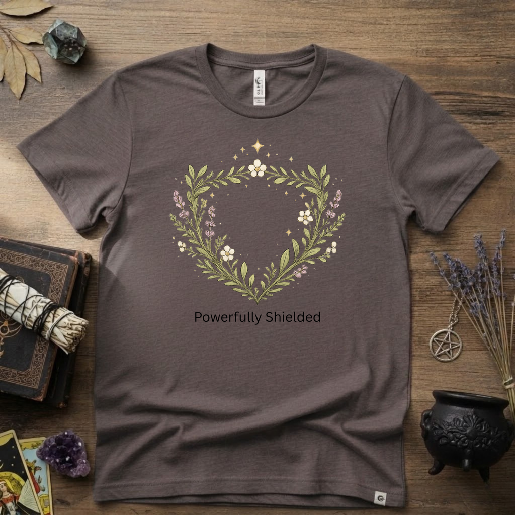 Witchy T-Shirt — "Powerfully Shielded"