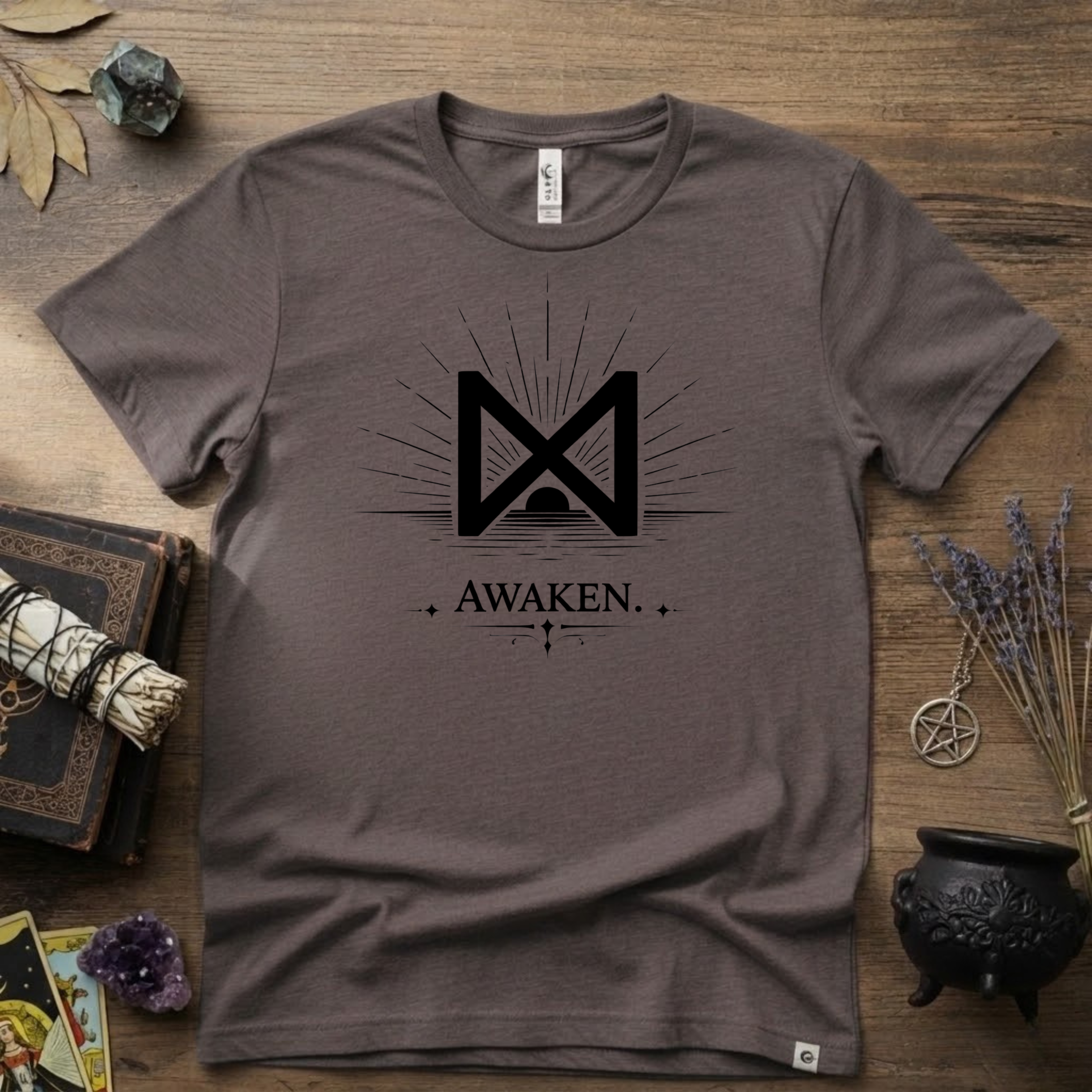 Dagaz Rune T-Shirt — "Awaken" Nordic Symbol Tee
