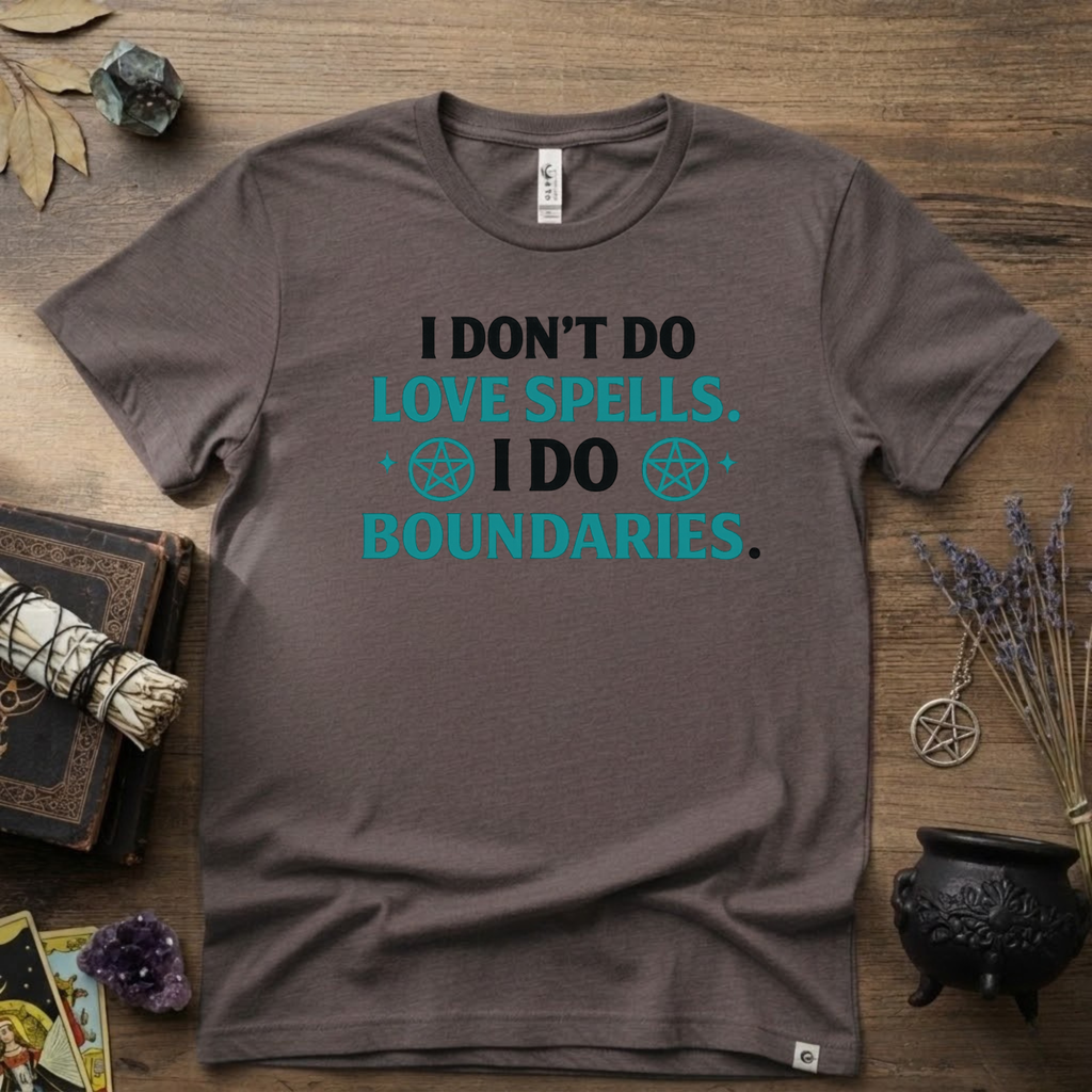 Witchy T‑Shirt — "I Don't Do Love Spells, I Do Boundaries"