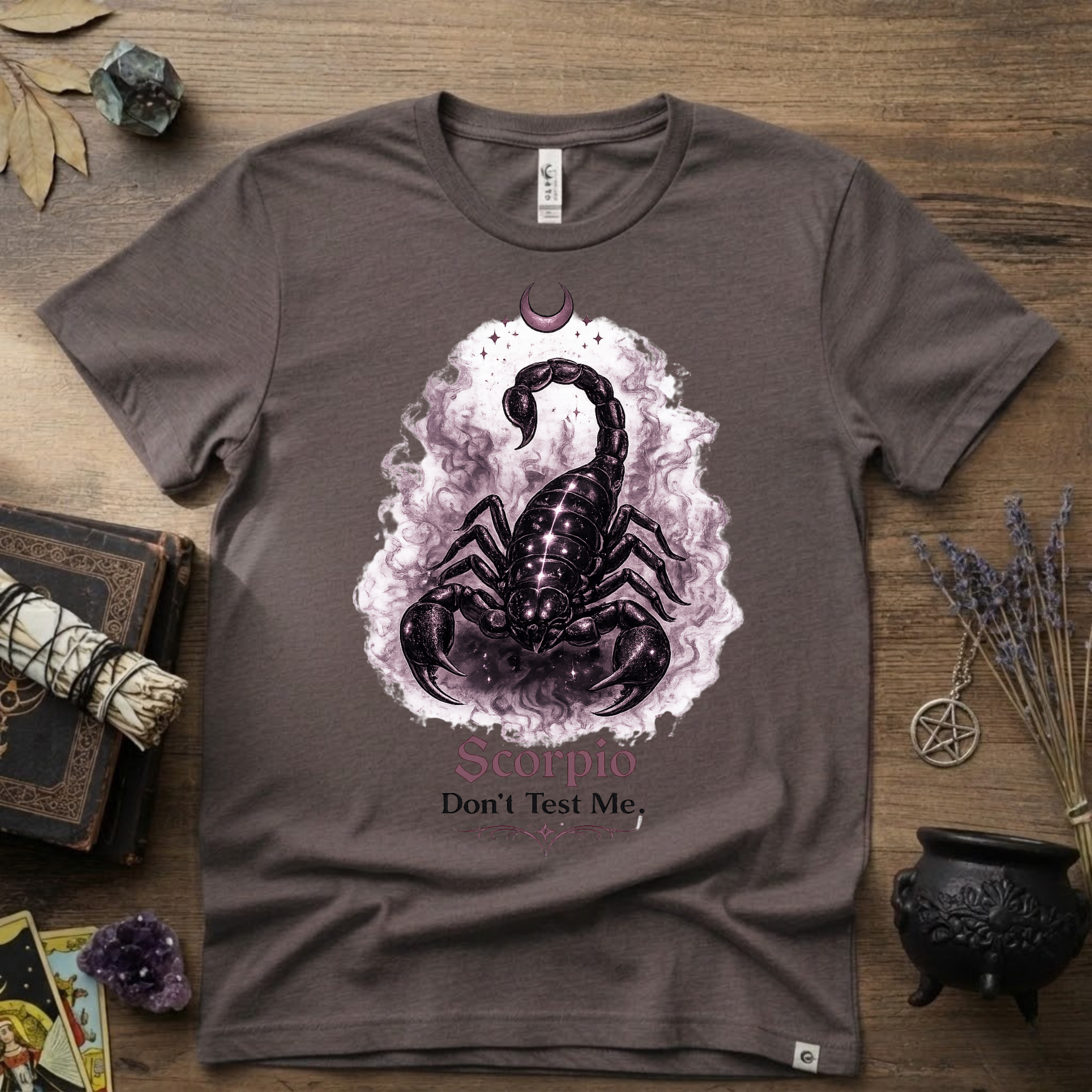 Scorpio 'Don't Test Me' T-Shirt — Bold Zodiac Tee for Scorpio Signs