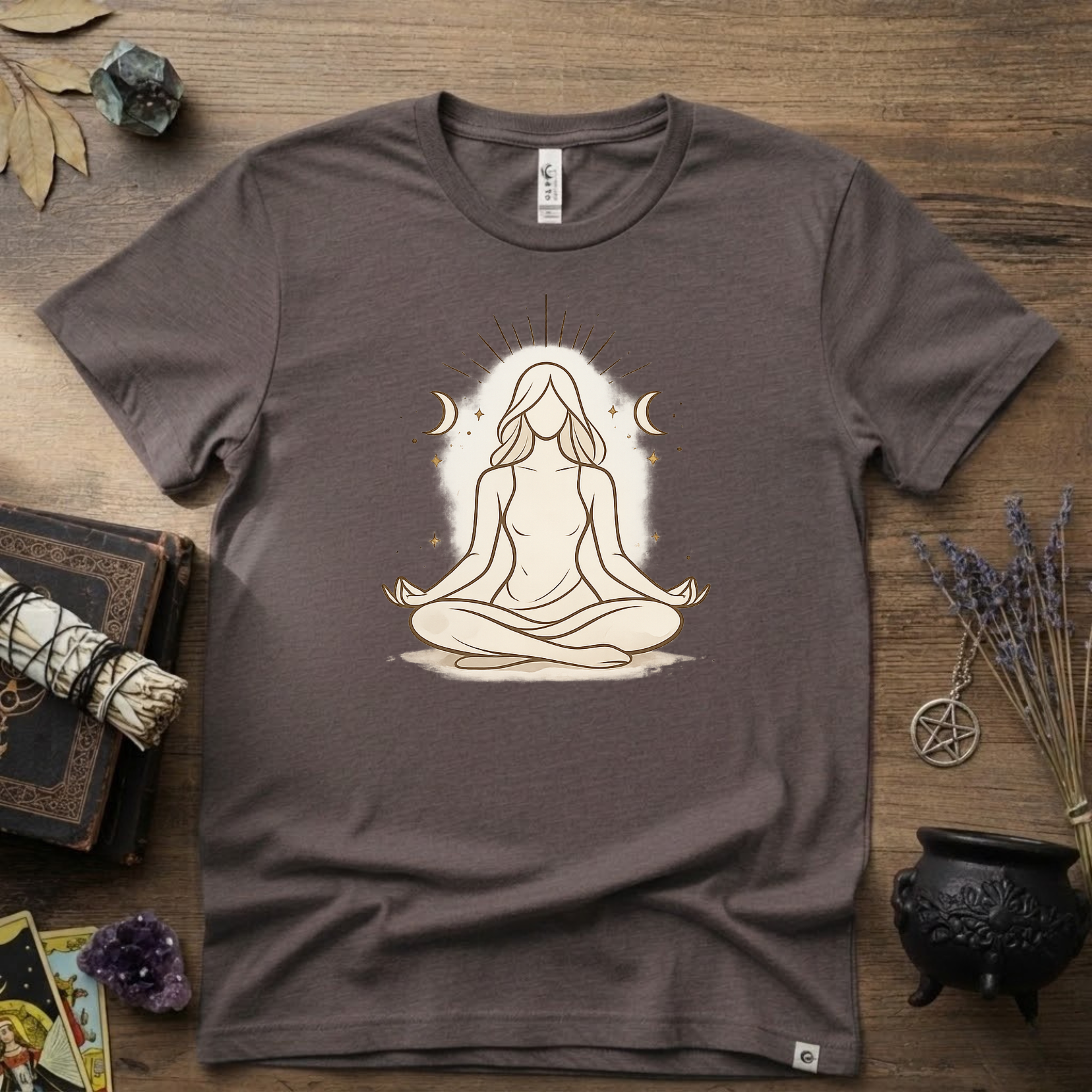 Witchy T-Shirt — "Meditation Witch"