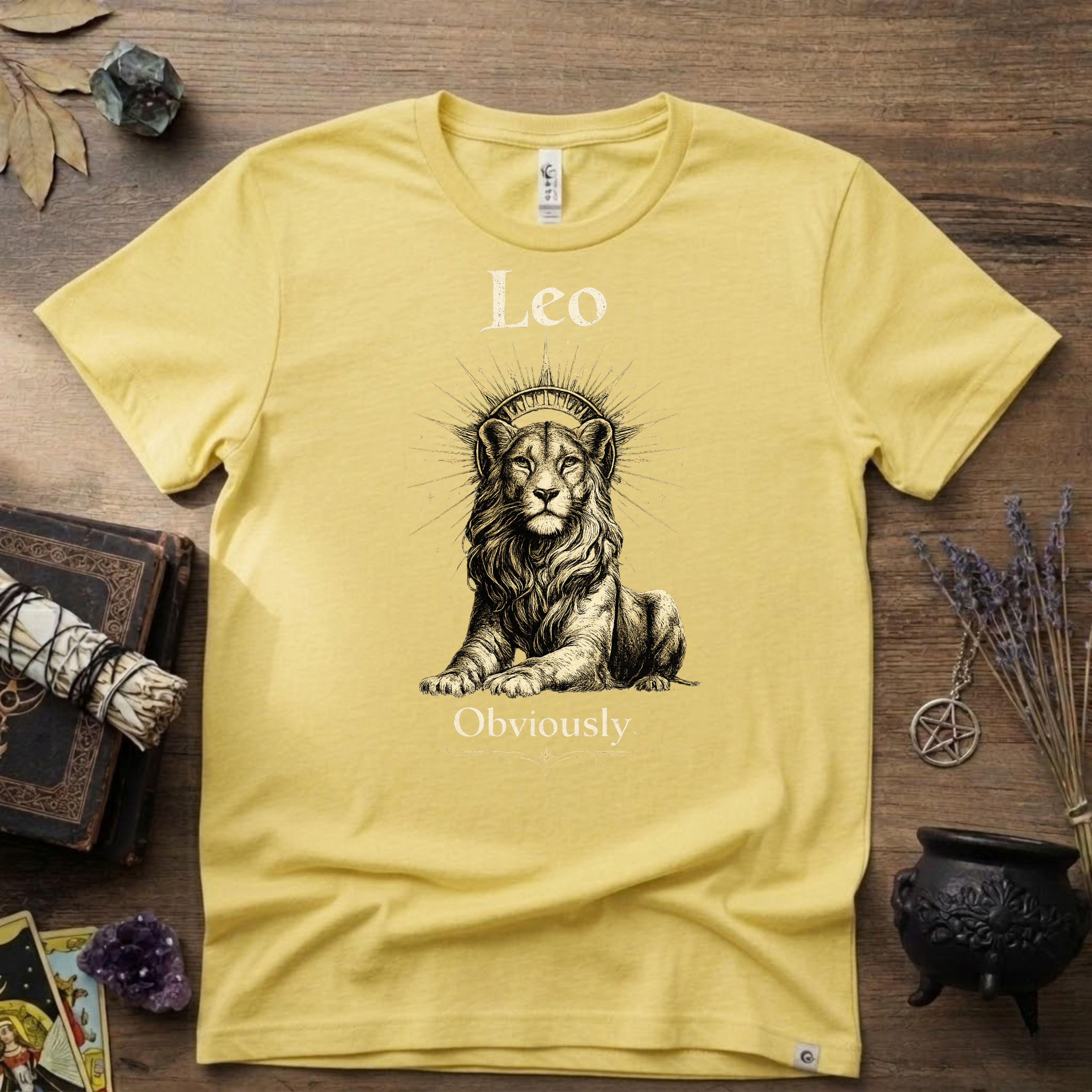 Leo Zodiac T-Shirt — Zodiac Leo "Obviously" Astrology Tee