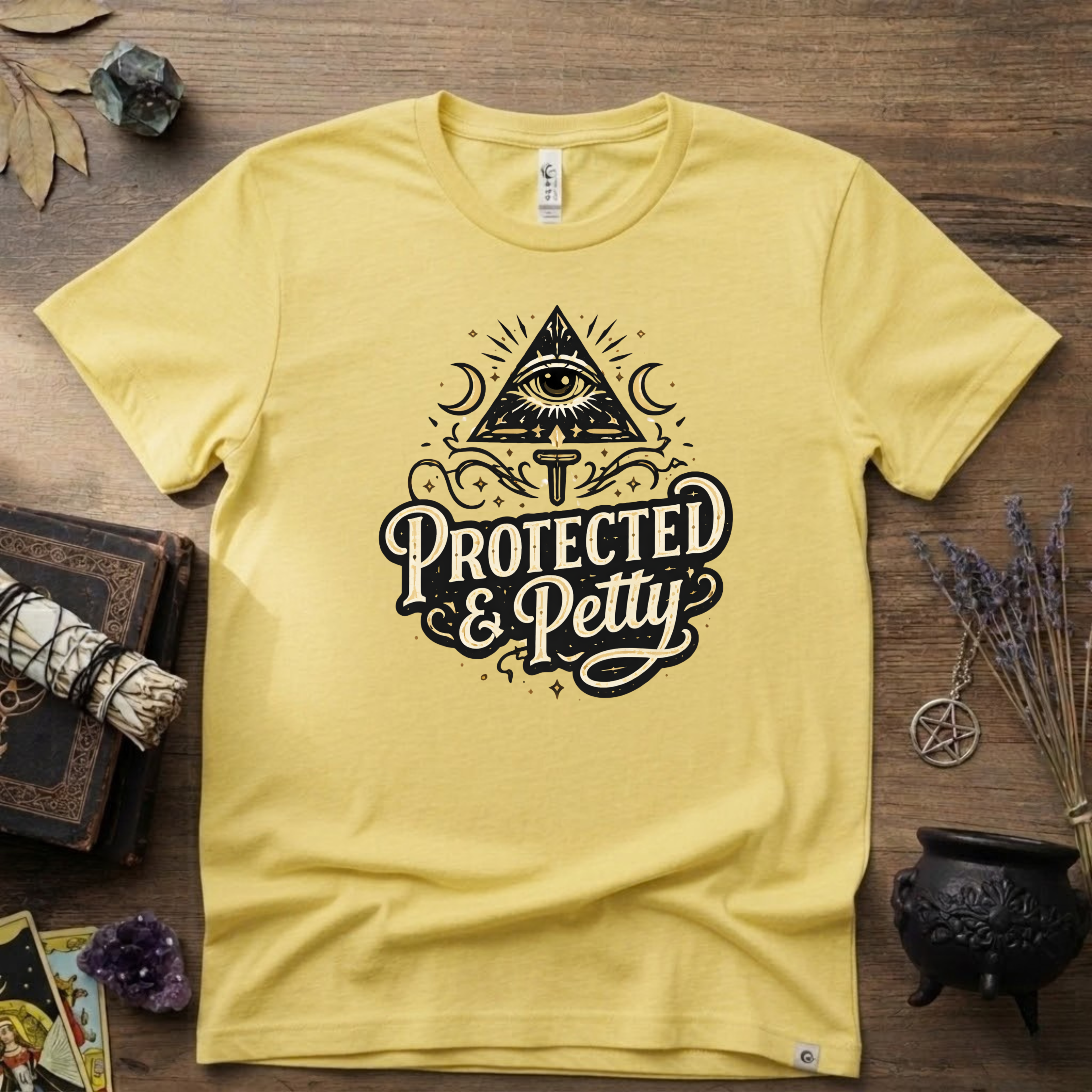 Witchy T-Shirt — "Protected and Petty"
