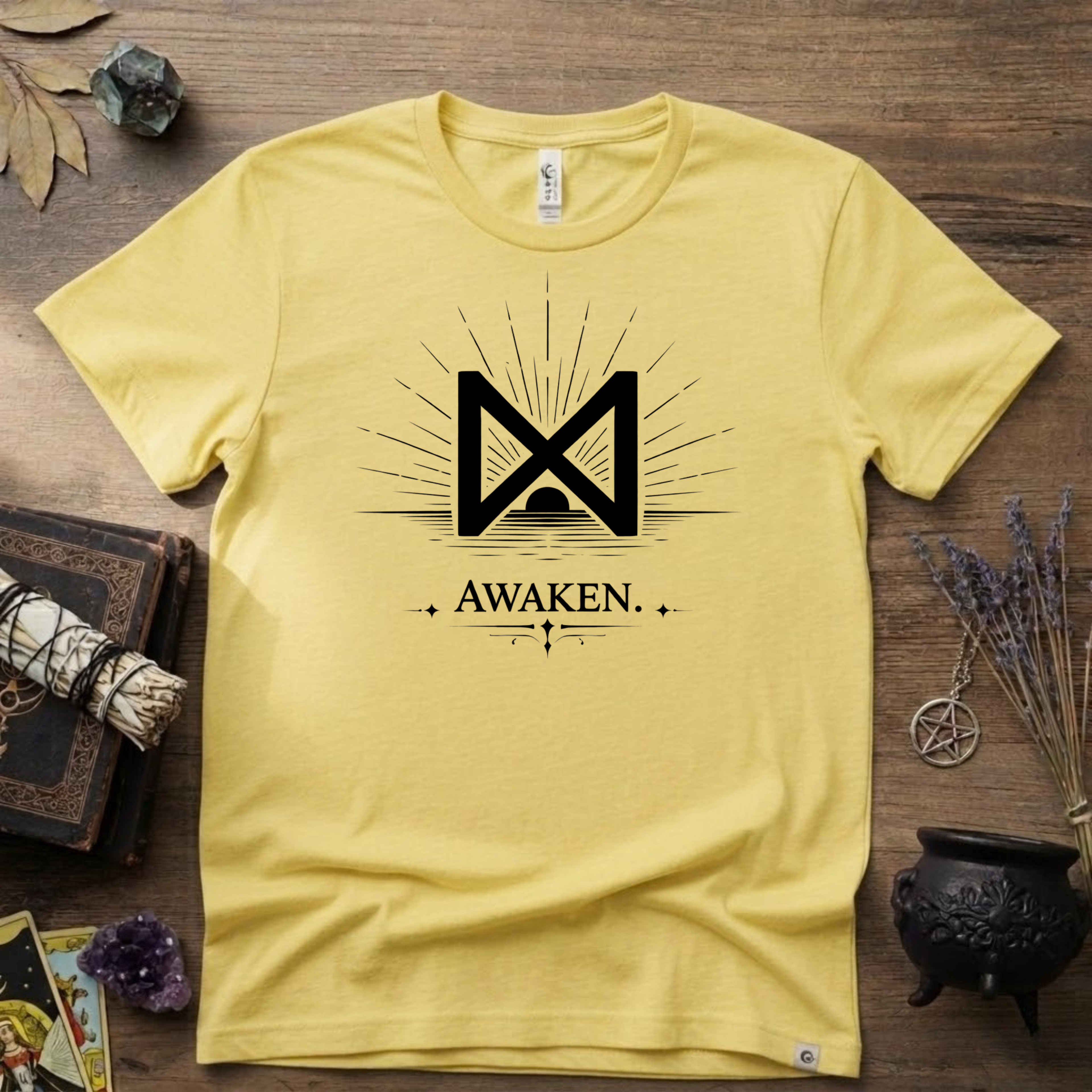 Dagaz Rune T-Shirt — "Awaken" Nordic Symbol Tee