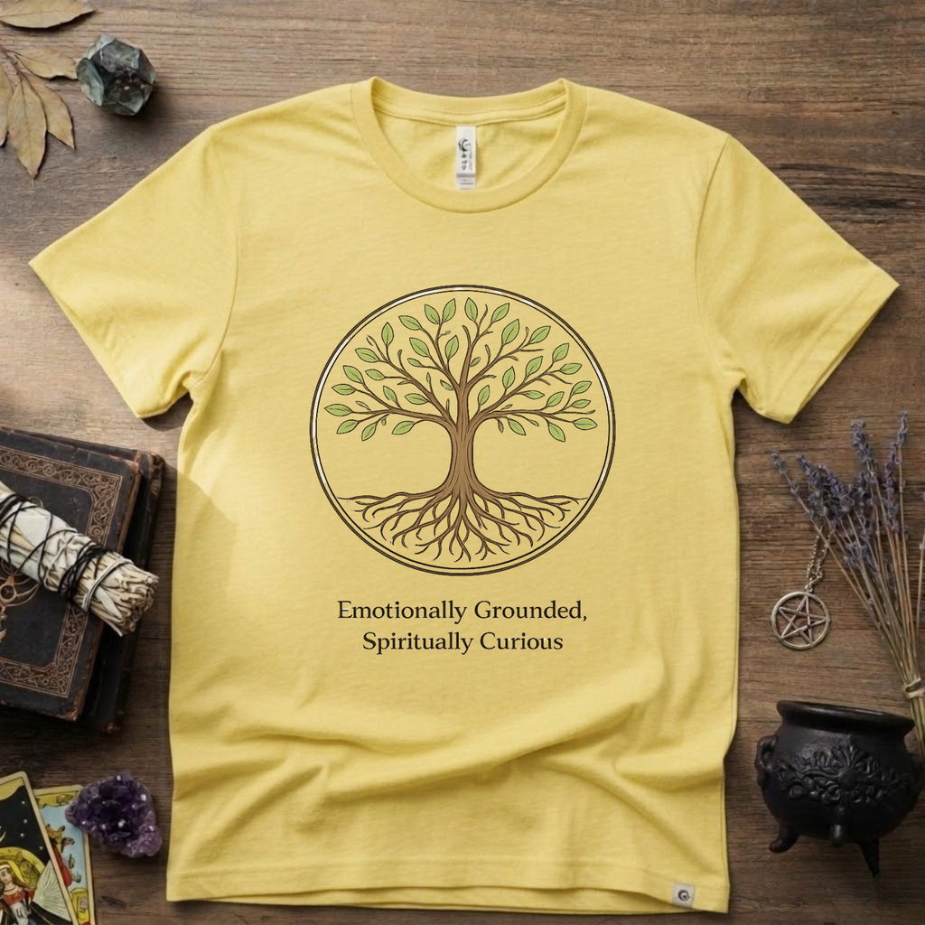 Emotional Grounded Spiritual Curious Witchy T-Shirt | Witchcraft Mystic Tee