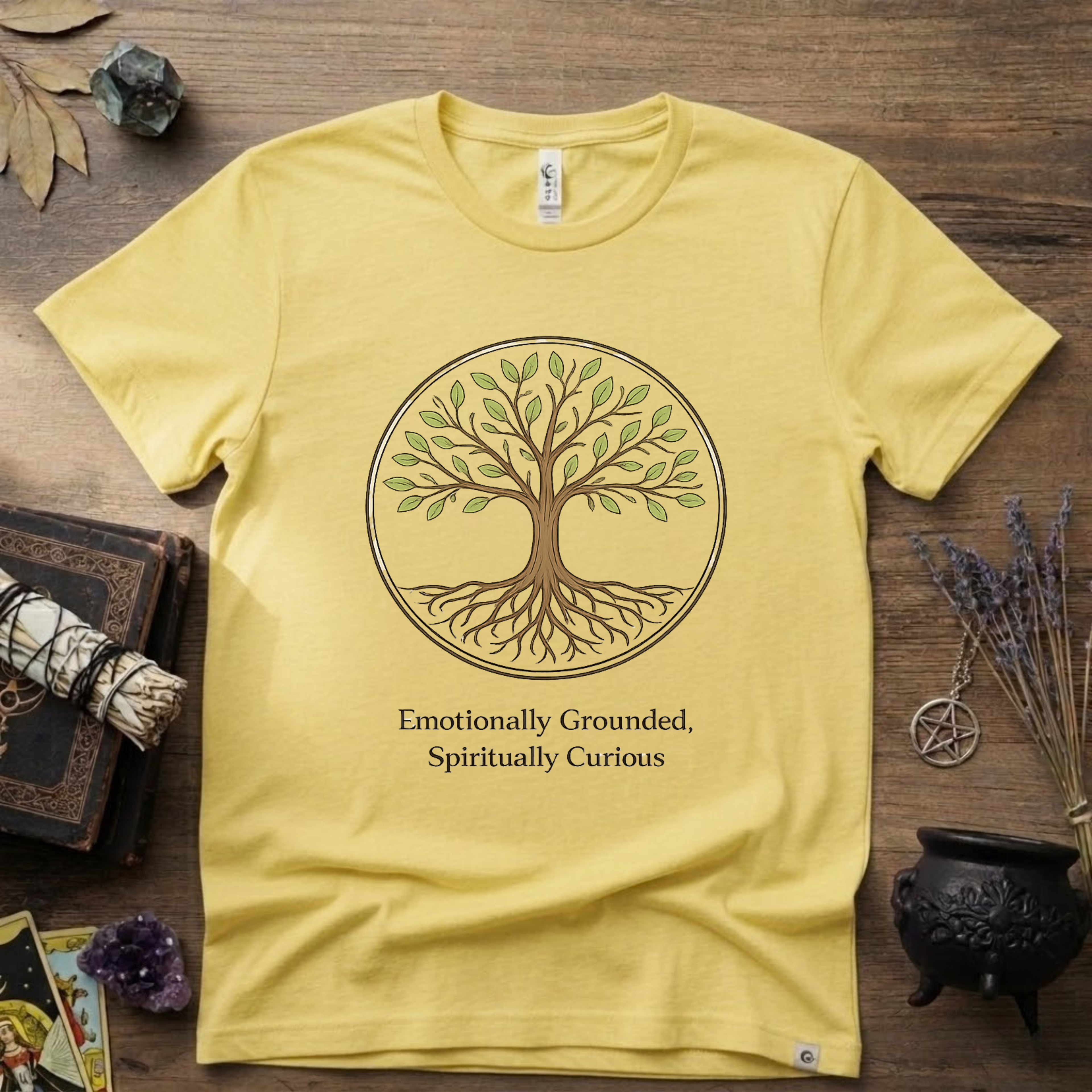 Emotional Grounded Spiritual Curious Witchy T-Shirt | Witchcraft Mystic Tee