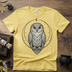 Owl Totem T-Shirt — Mystical Nature-Inspired Graphic Tee