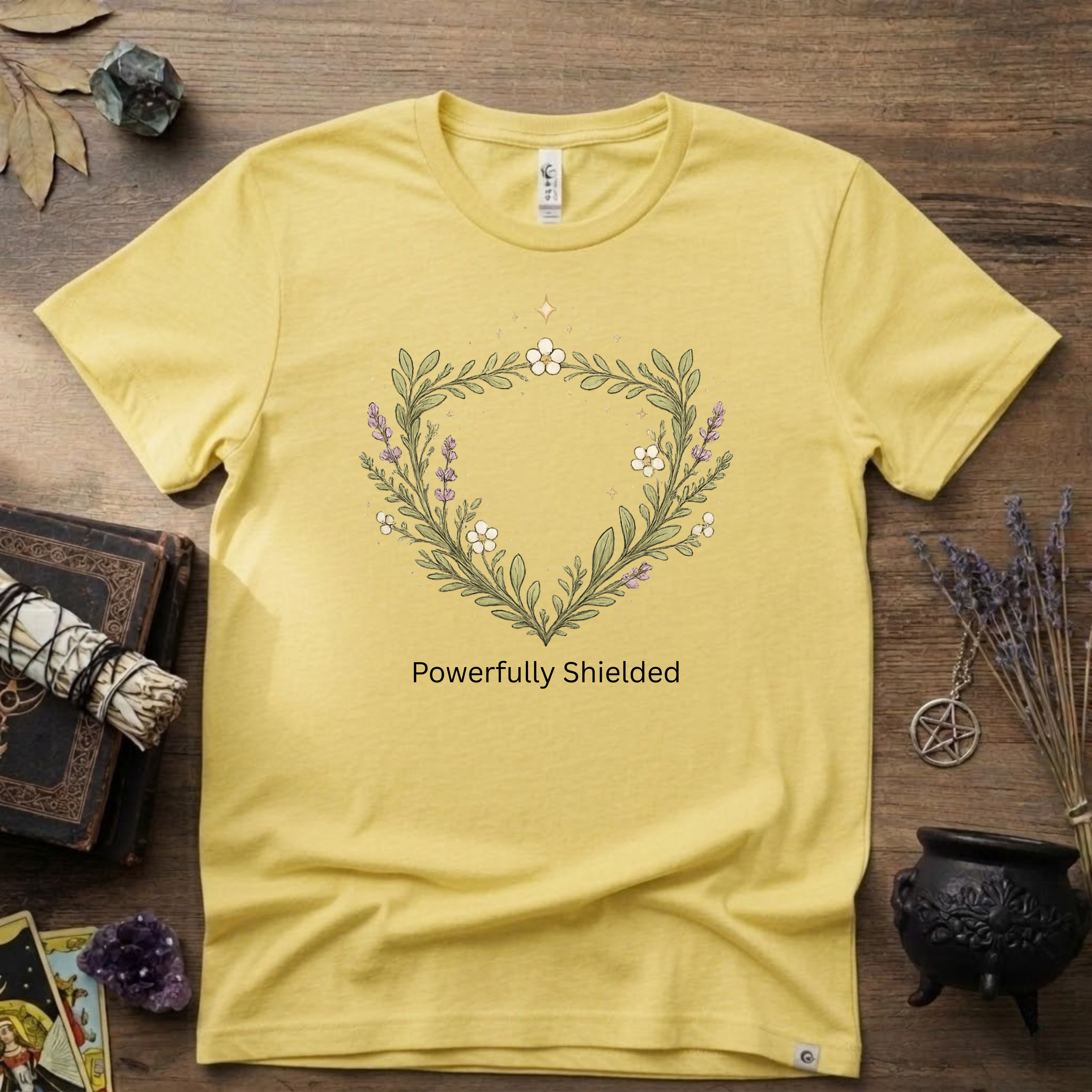 Witchy T-Shirt — "Powerfully Shielded"