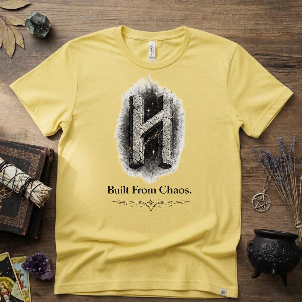 Hagalaz Rune T-Shirt — Built from Chaos Design