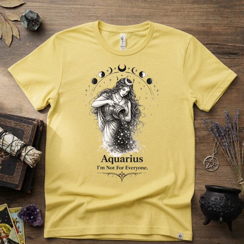 Aquarius 'I'm Not For Everyone' T-Shirt — Zodiac Horoscope Tee
