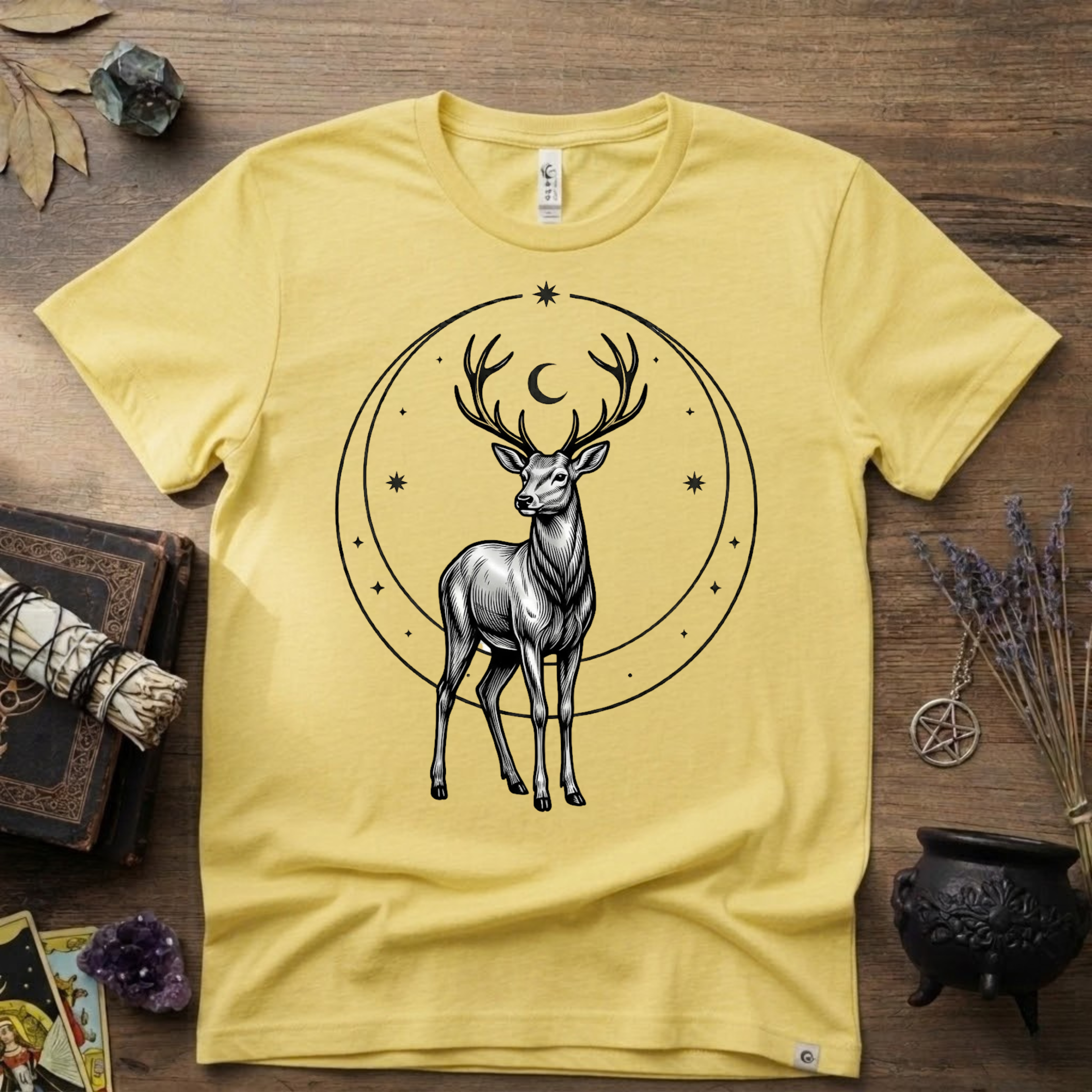 Stag Totem T-Shirt — Majestic Deer Graphic Tee