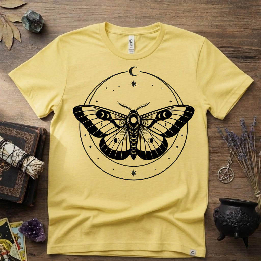 Moth Totem T-Shirt — Mystical Moth Totem Graphic Tee