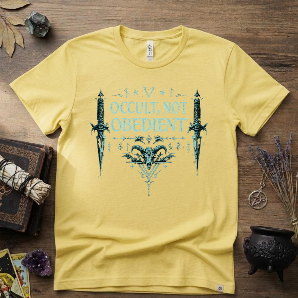 Witchy T-Shirt — "Occult Not Obedient"