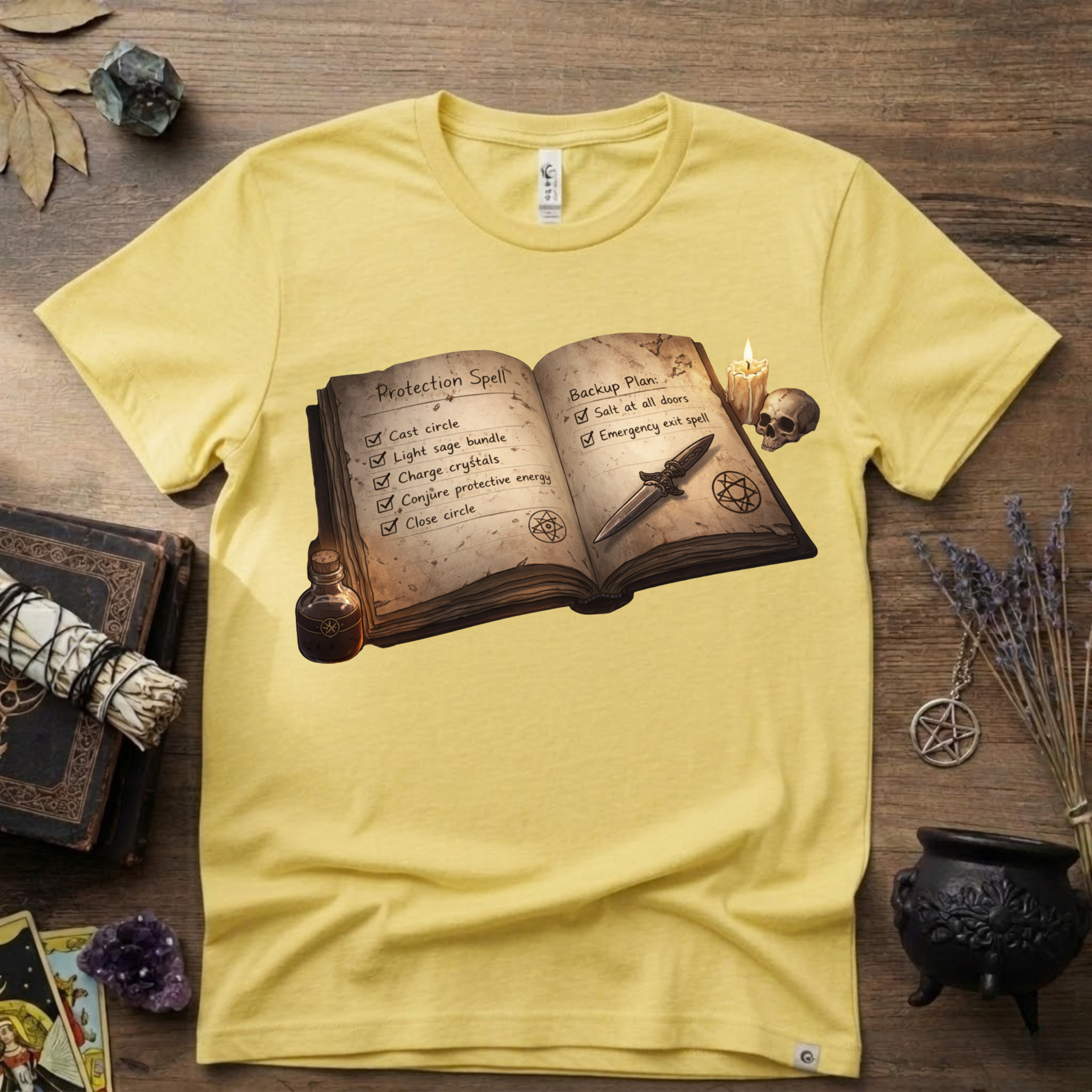 Witchy T-Shirt — Protection Spell