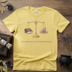 I Use Intuition But I Check The Facts T-Shirt | Witchy Feminist Magick