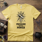 Nauthiz Rune "Pressure Makes Power" T-Shirt — Norse Rune Strength Tee