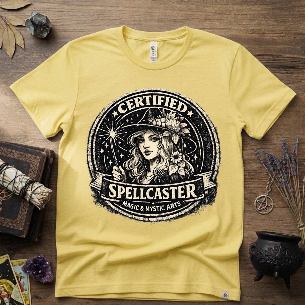 Certified Spell Caster witchy T-Shirt | Witchcraft, Occult, Magical