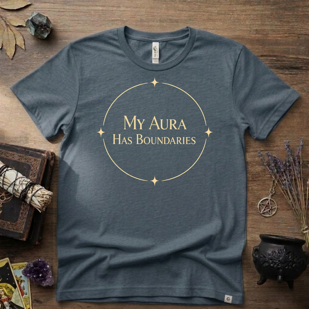 Witchy T-Shirt — "My Aura Has Boundaries"
