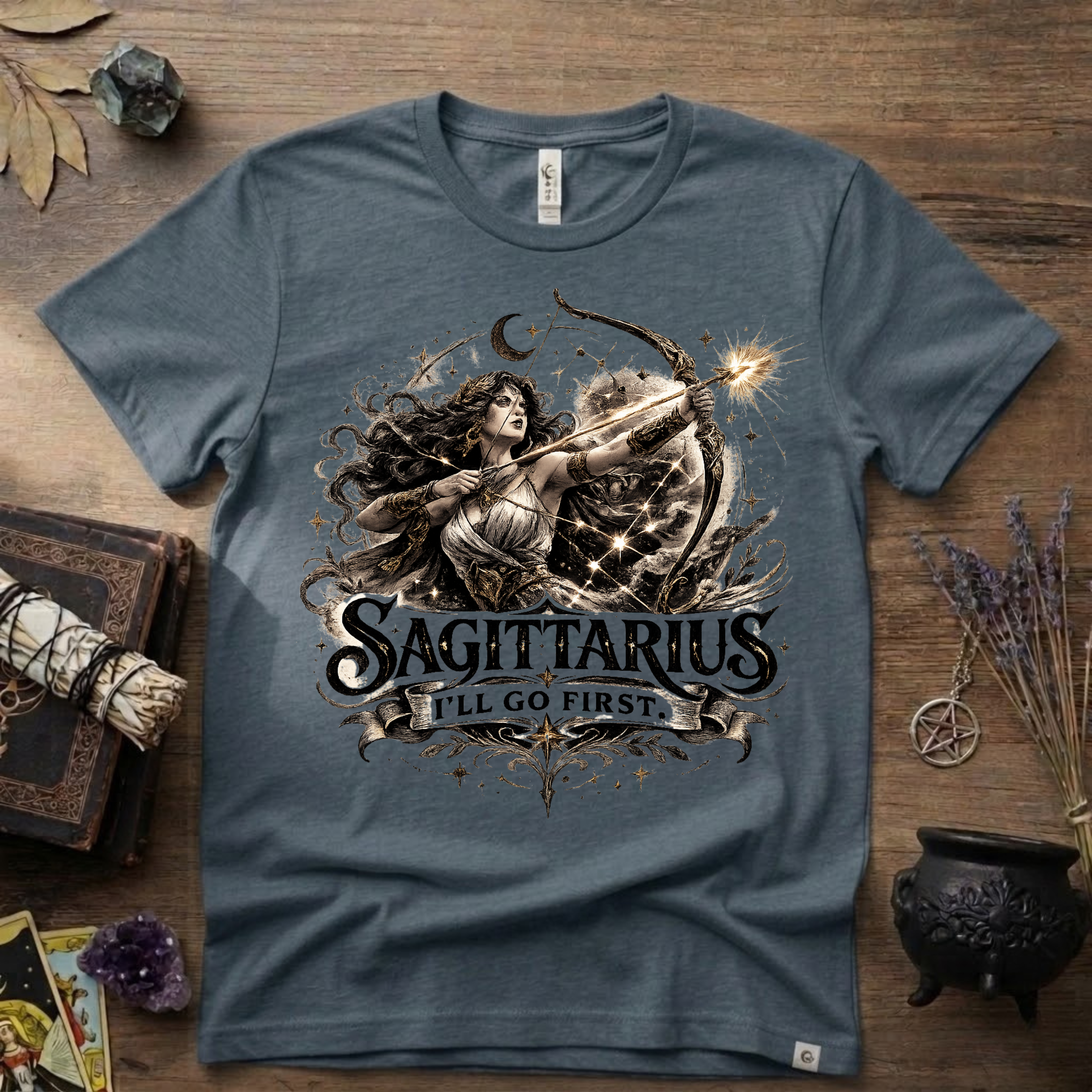 Sagittarius 'I'll Go First' T-Shirt — Zodiac Archer Tee